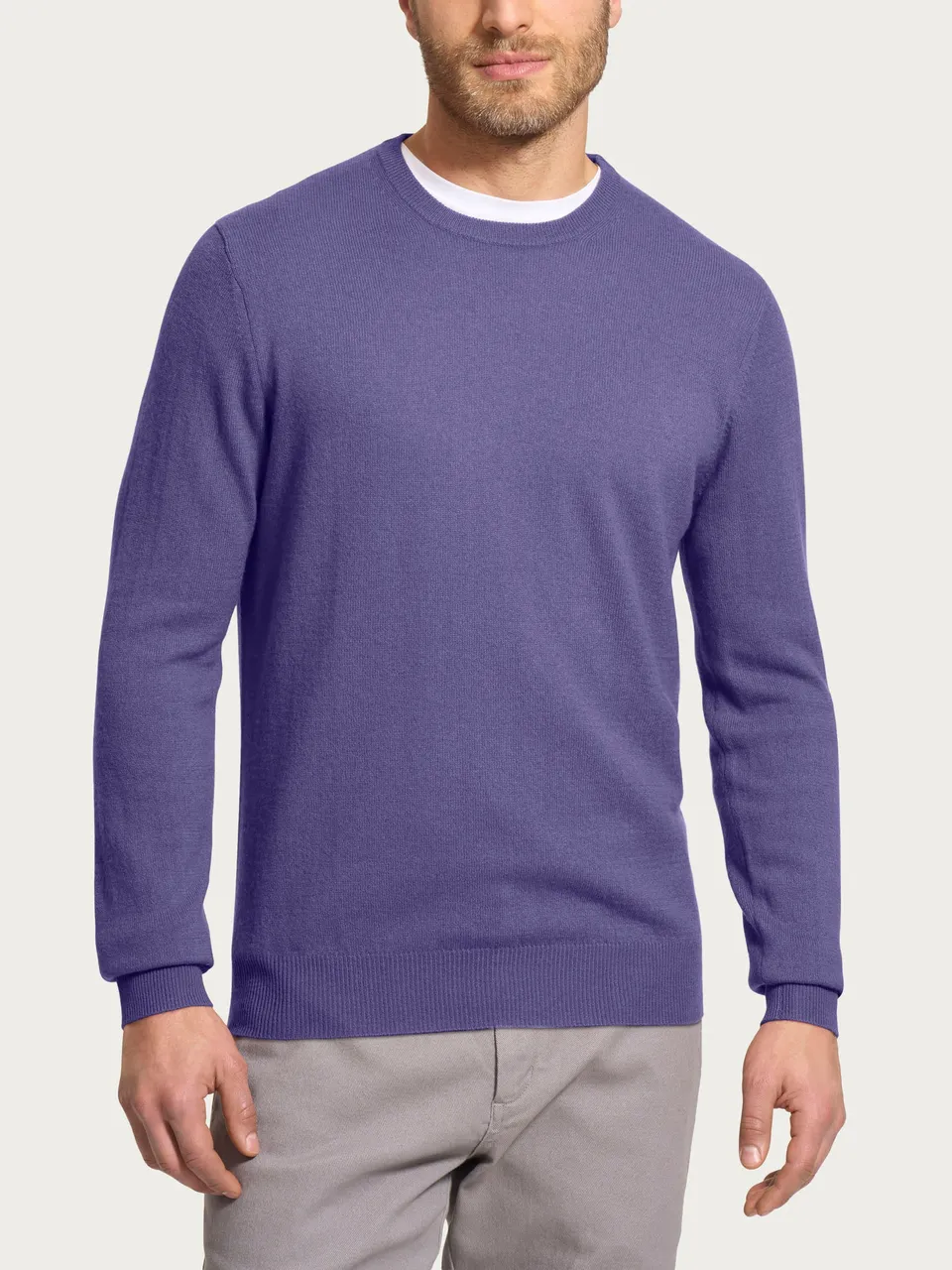 Ragno Cashmerino maglia girocollo Mulled Grape lana
