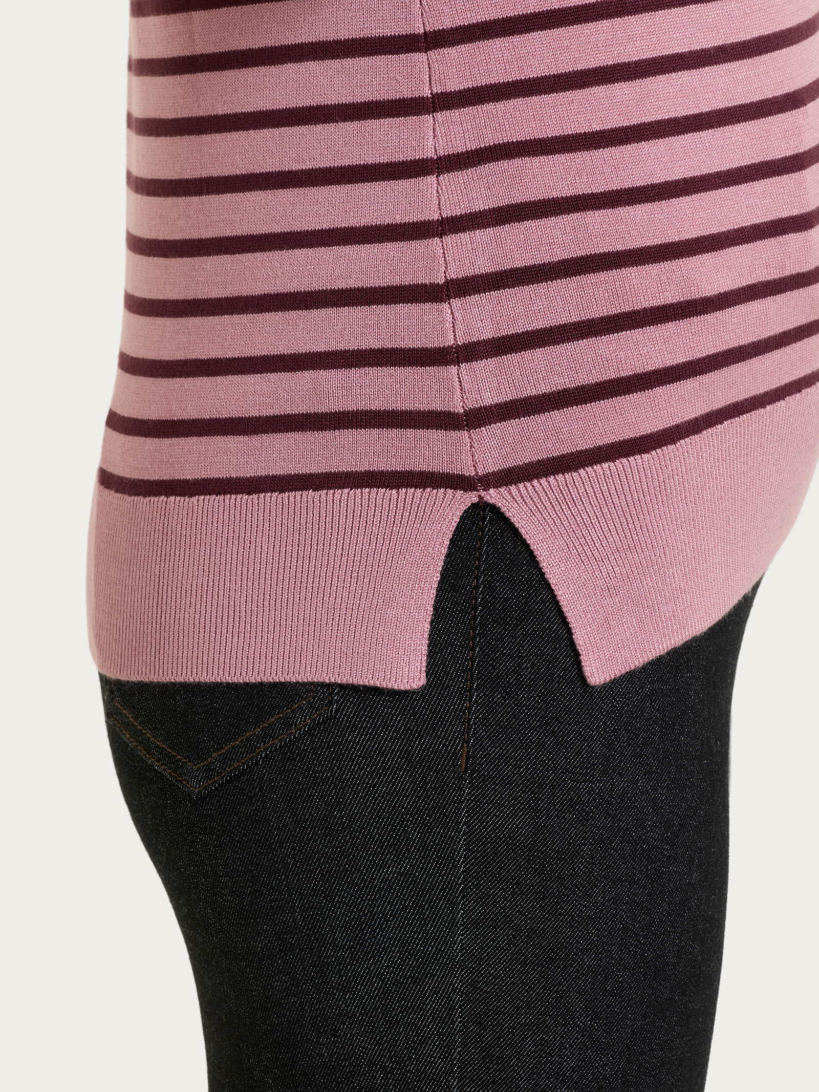Ragno Four Seasons maglia girocollo righe Fig viscosa