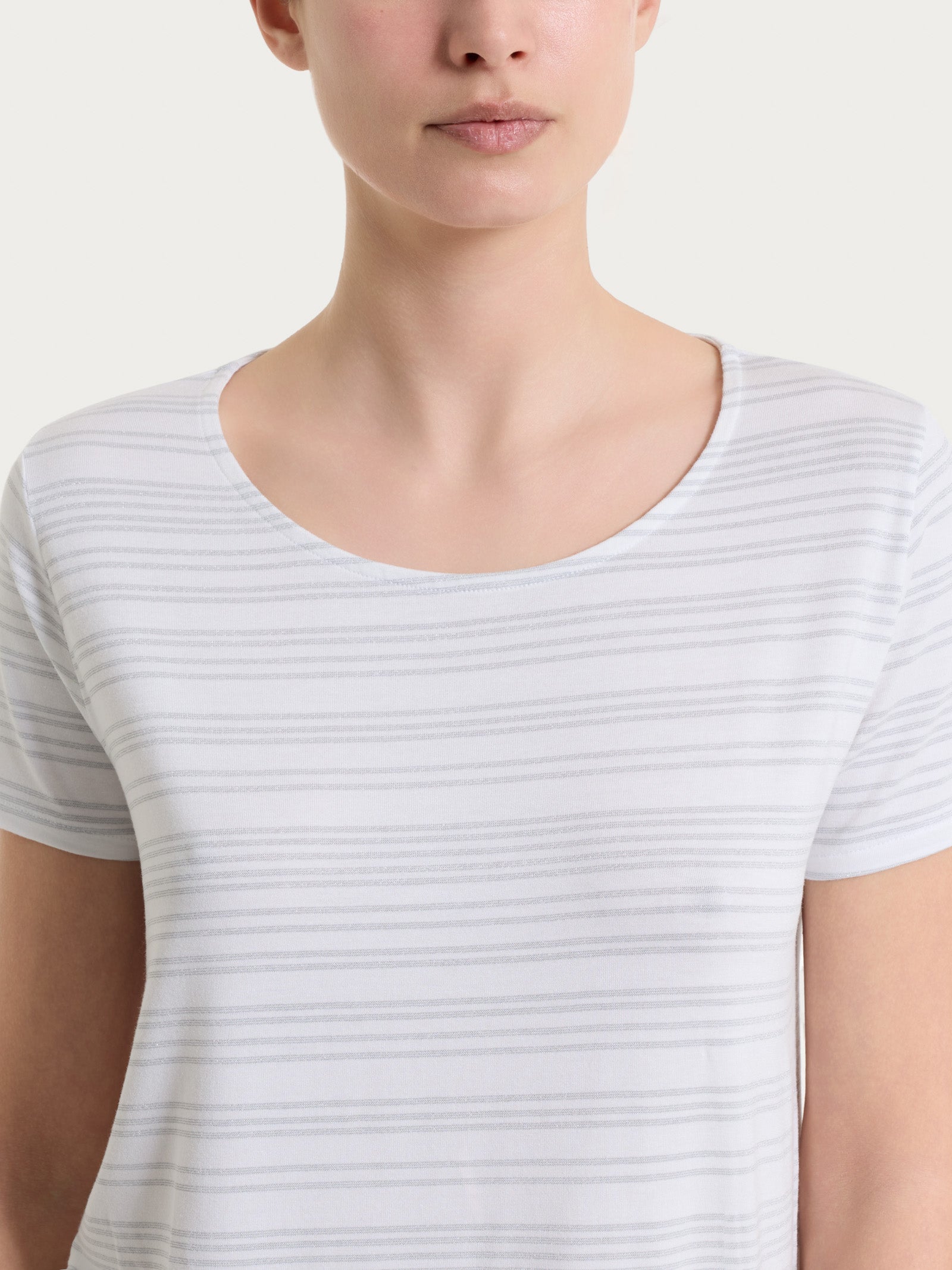 Ragno Perfetta Revolution maglietta righe Fant.White lurex fresca