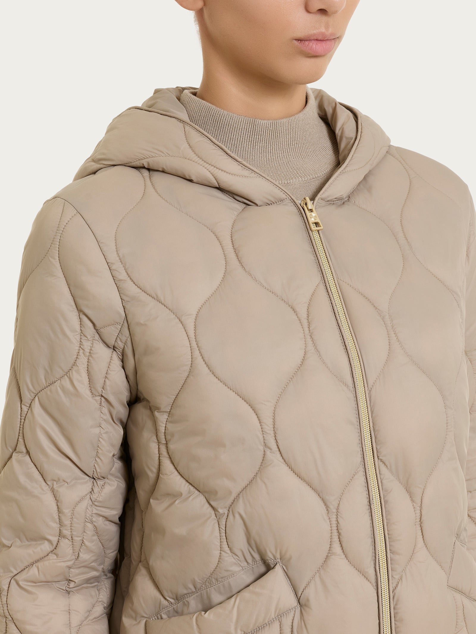 Ragno Onion Quilt piumino donna cappuccio Glace