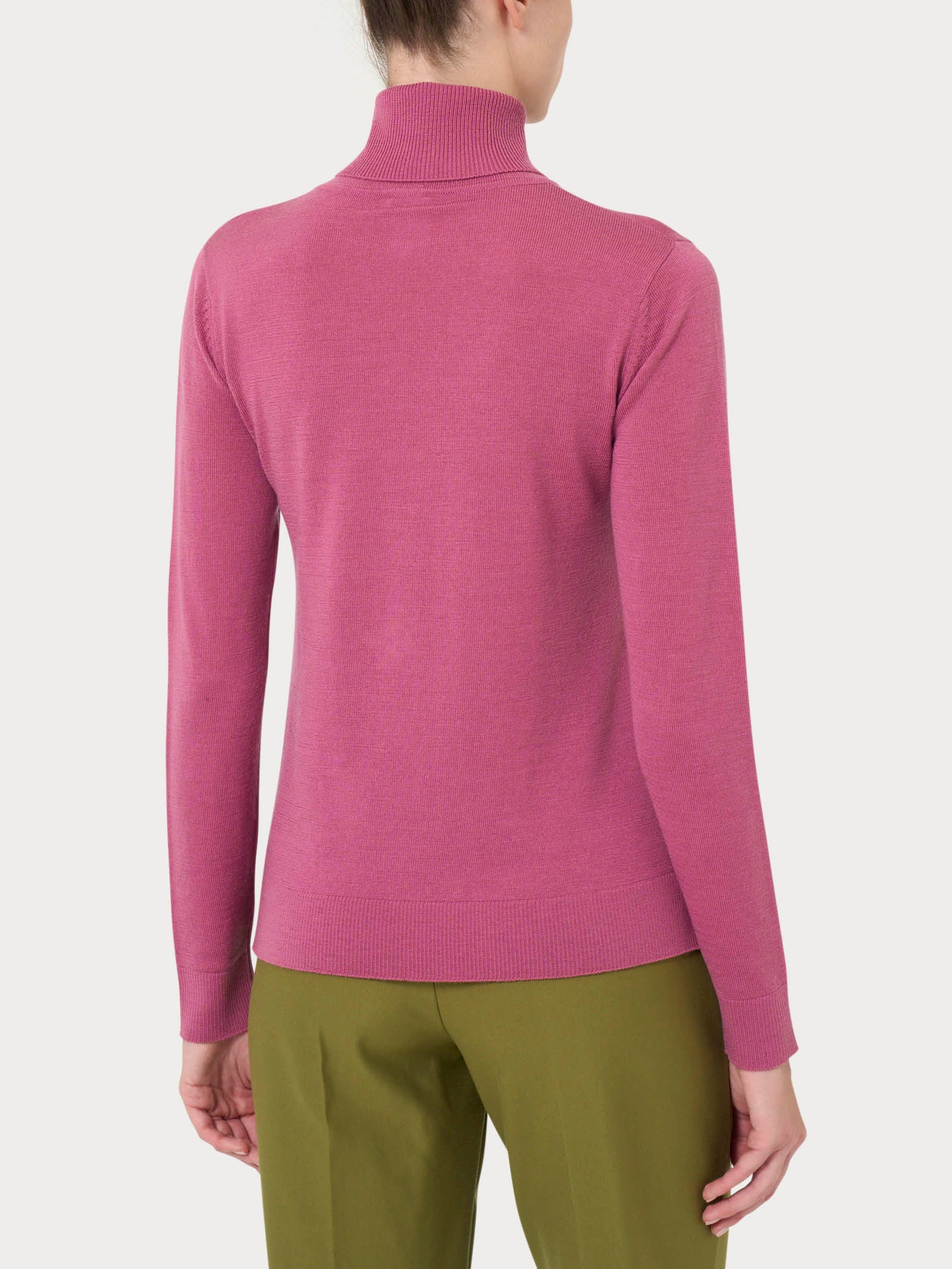 Ragno Merino Soft dolcevita Red Violet lana merino