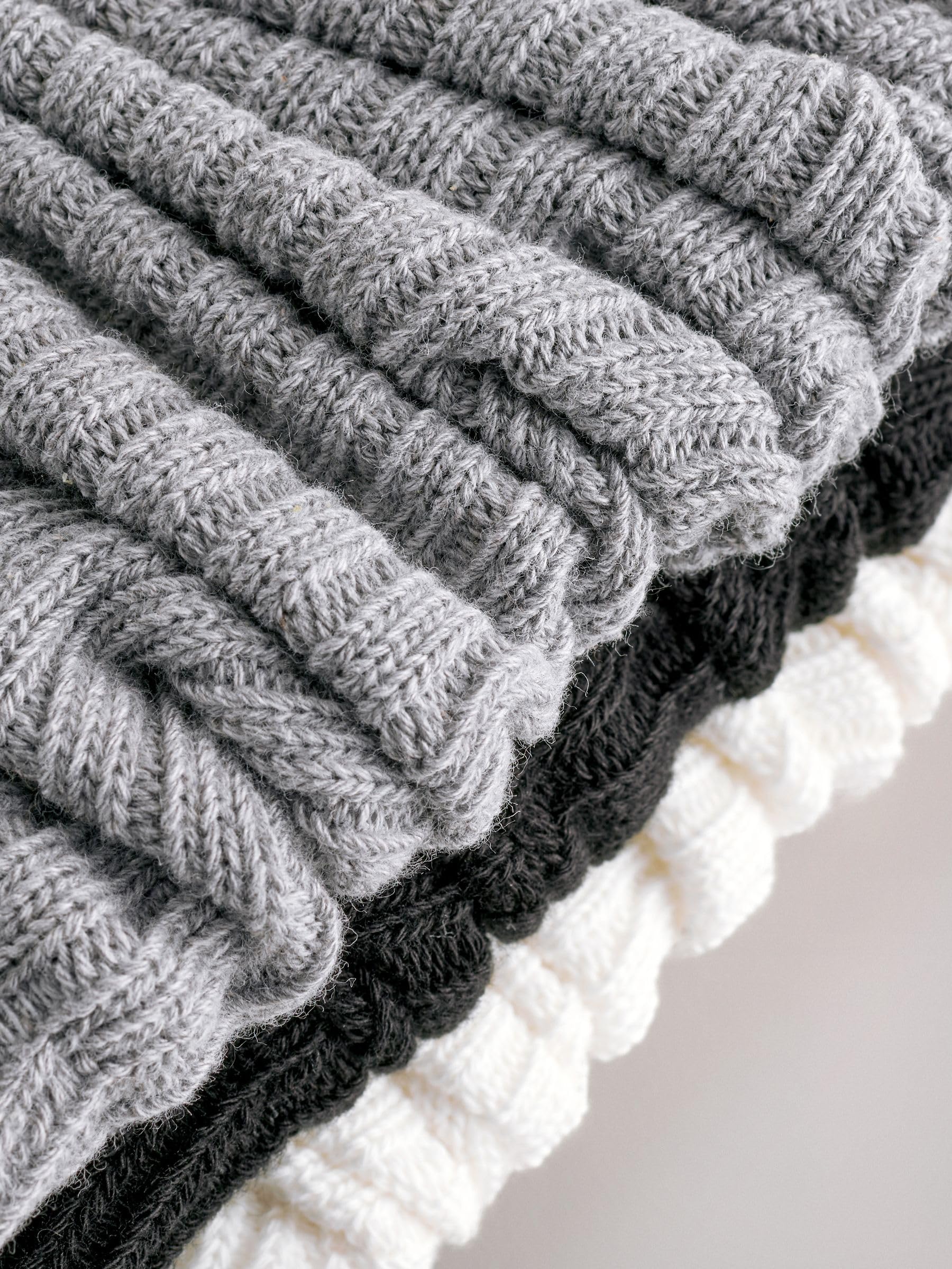 Geo Next The Set scaldamuscoli cotone 3 paia grigio ecru nero