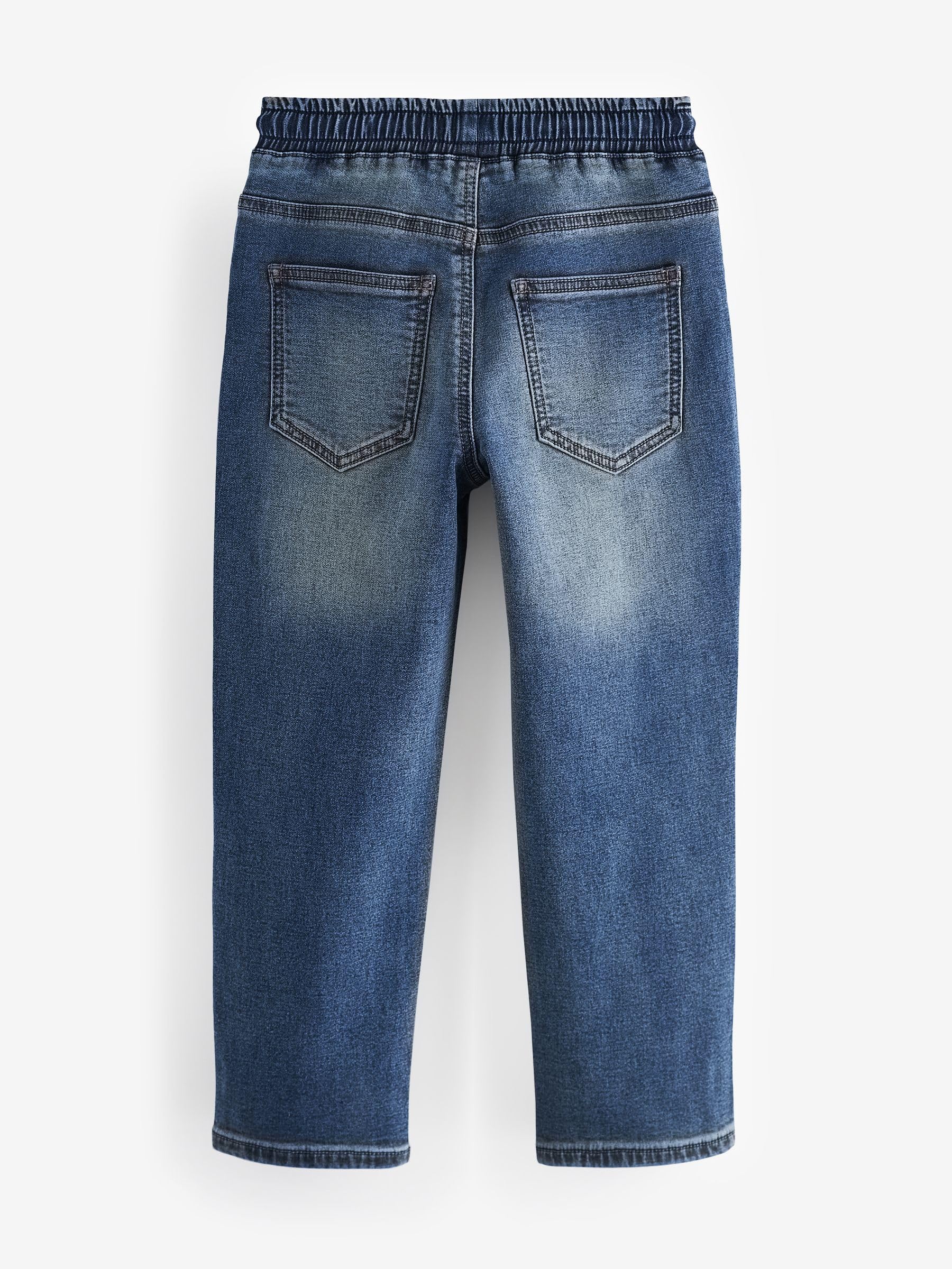Next jeans larghi bambino 6 anni elasticizzati blu