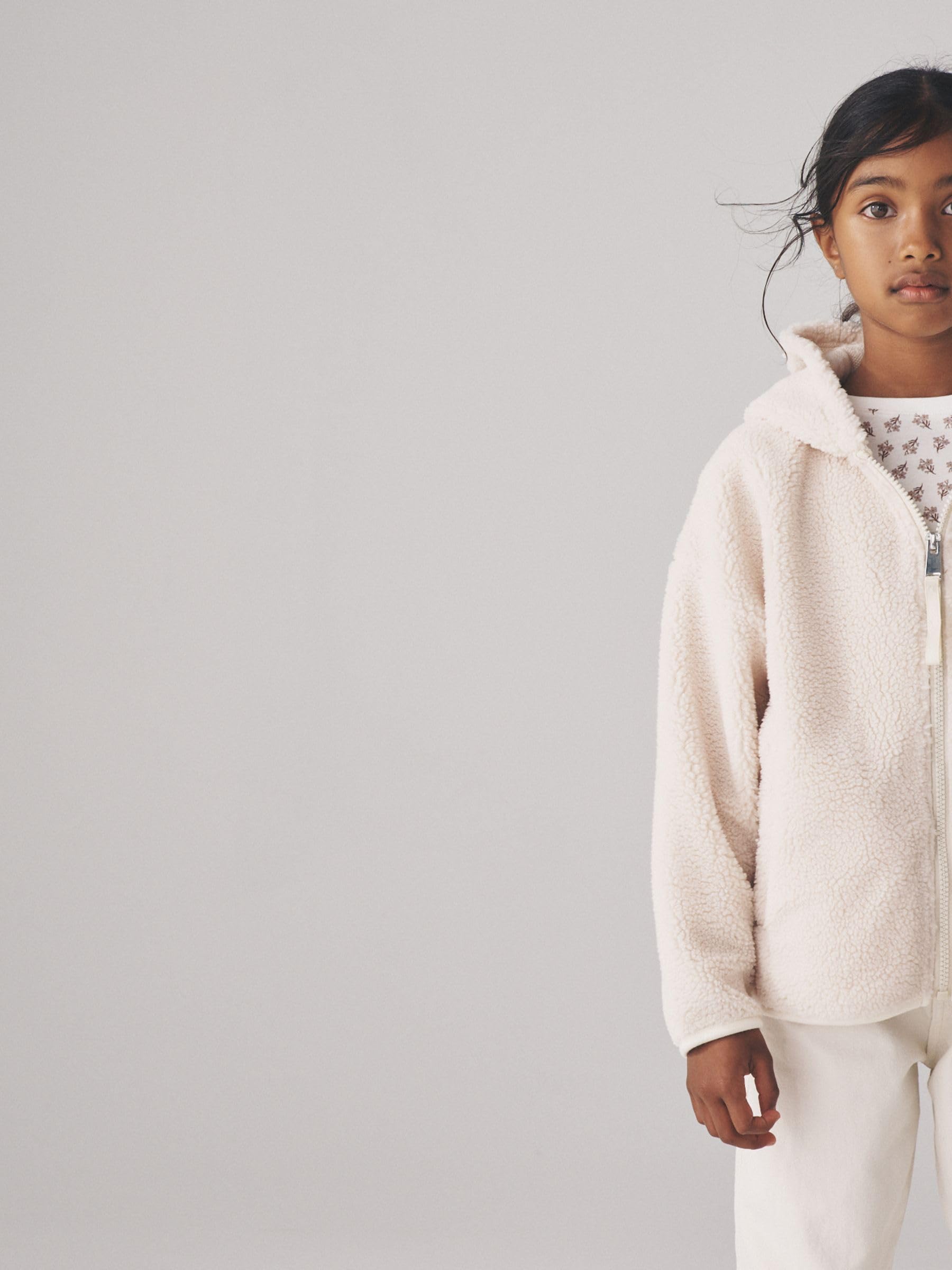 Geo Next The Set felpa bambina cappuccio zip 2 pezzi pile