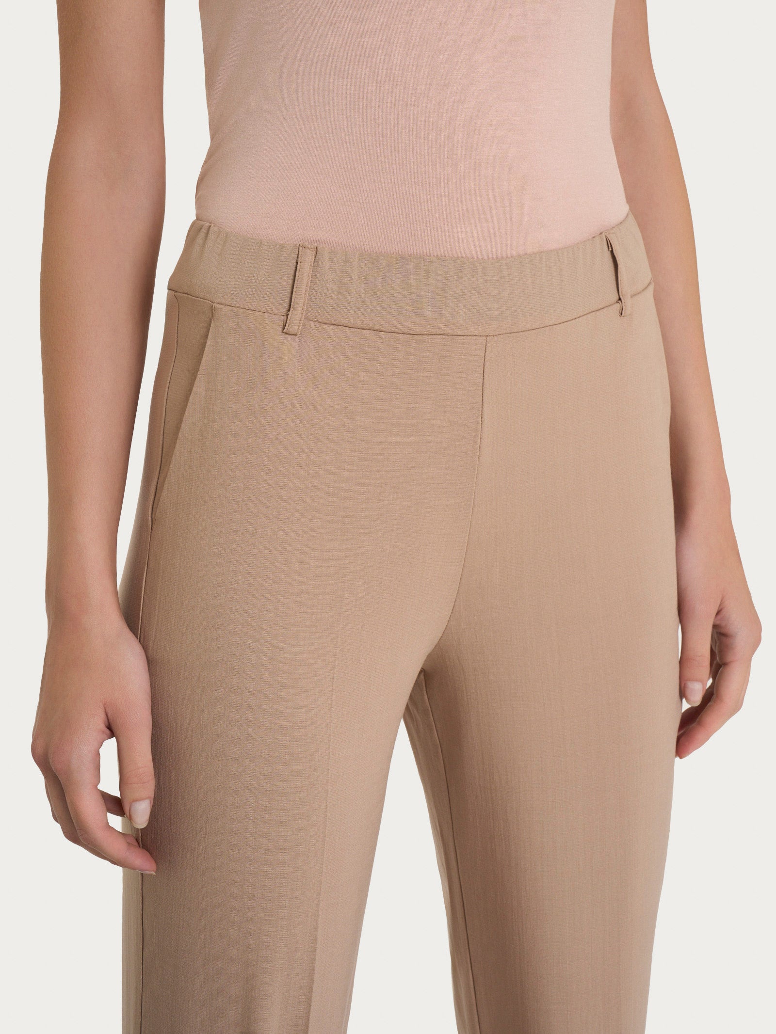 Ragno Super Natural Pantalone dritto Warm Taupe tencel