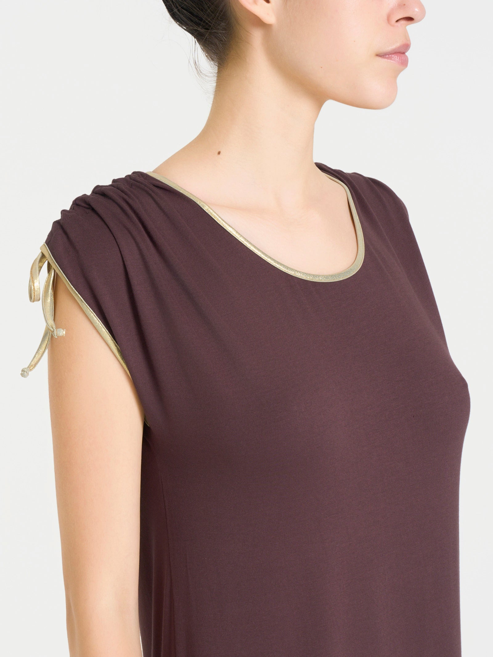 Ragno Viscosa Summer Abito Laccetti Chicory Coffee