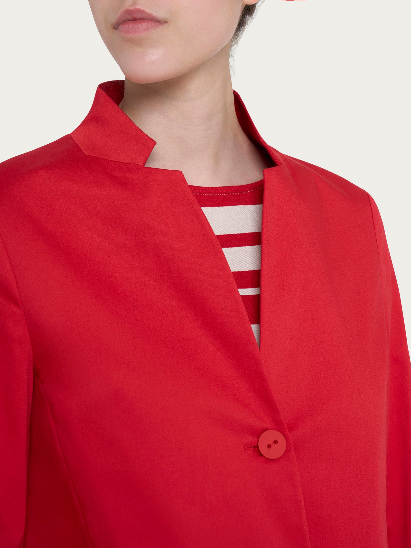 Ragno Satin Power blazer corto salsa cotone