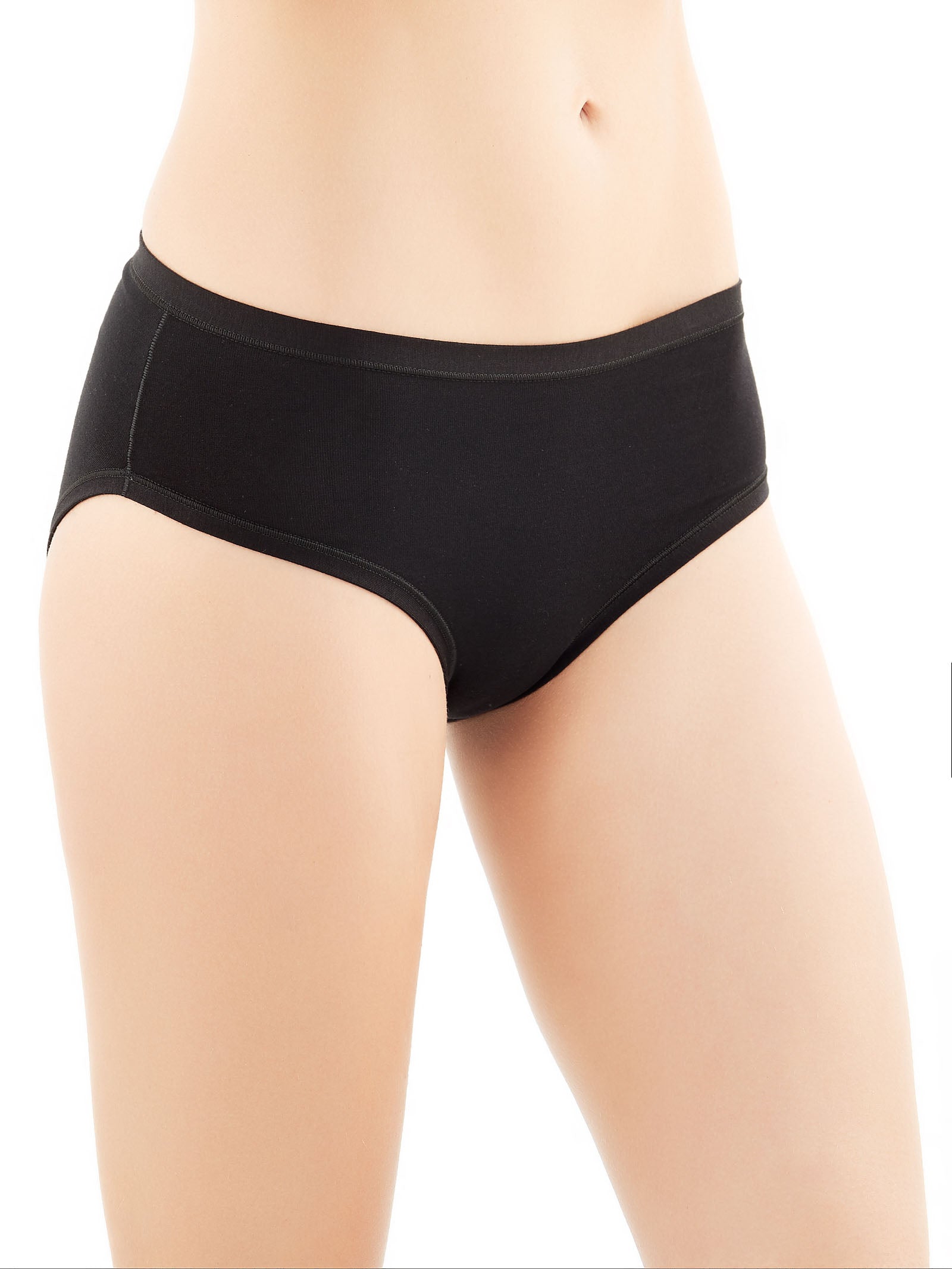 Ragno Skin slip midi cotone nero 2 pezzi