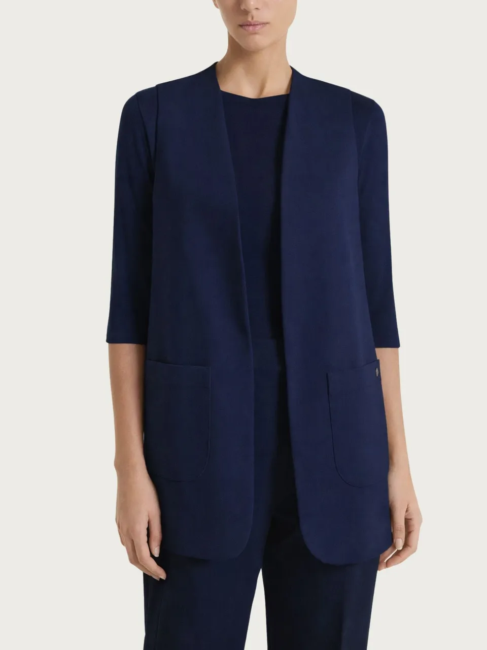 Ragno Compact Light Gilet aperto Bleu