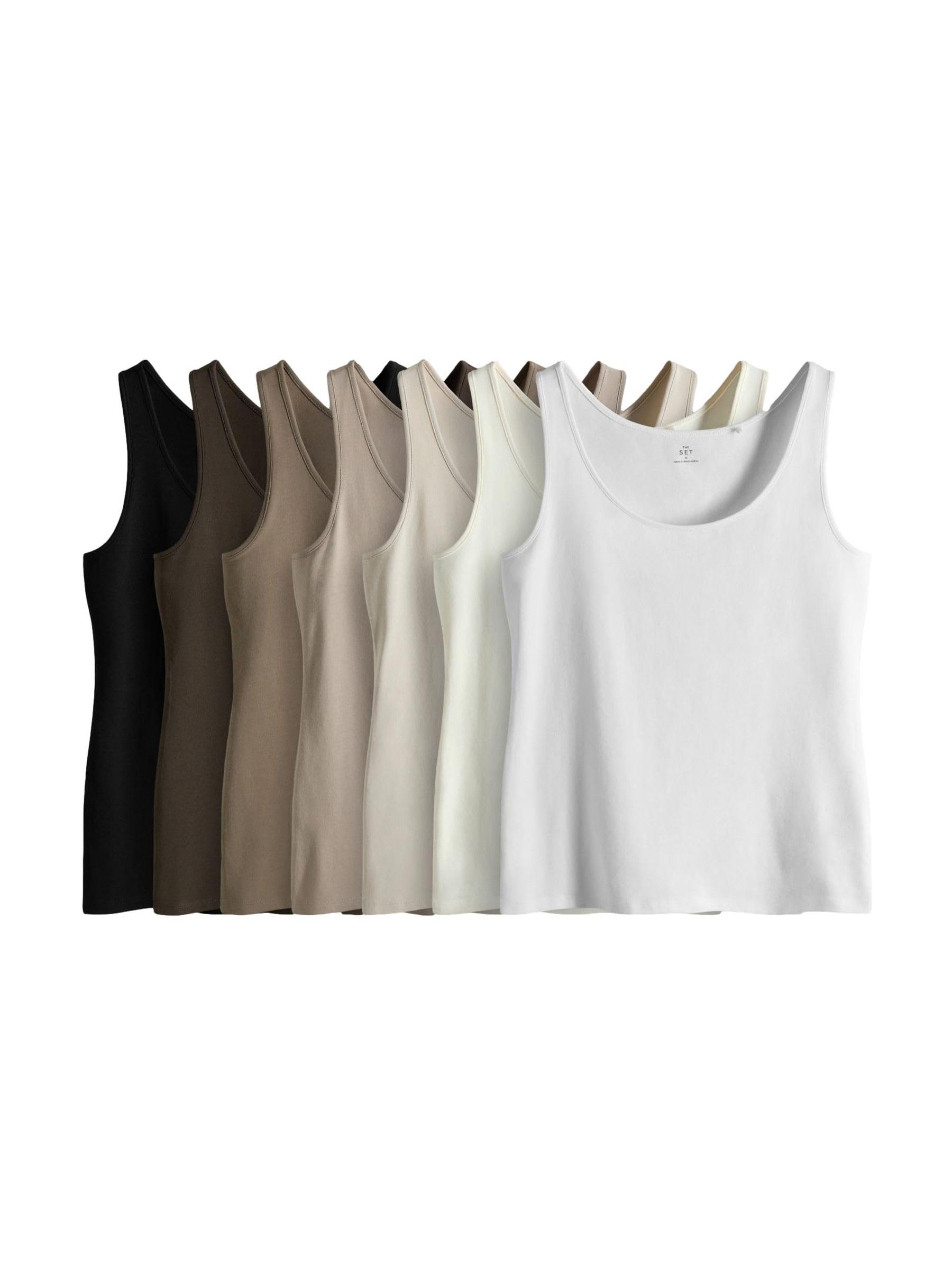 Next The Set canotta donna 7 pezzi scollo rotondo