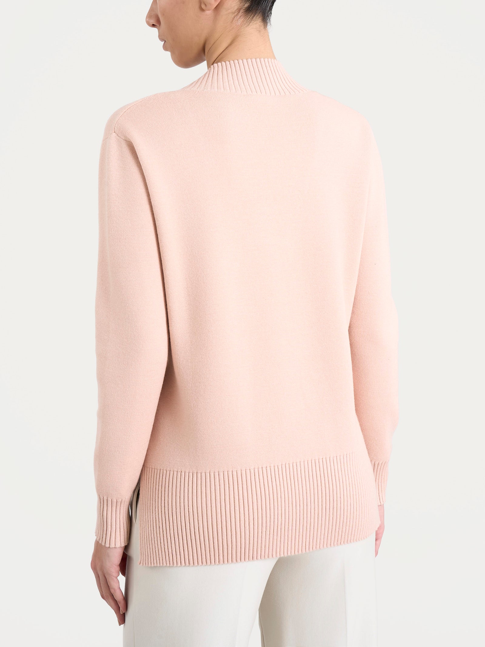 Ragno Super Soft Maglia Scollo a V Cameo Rose asimmetrica
