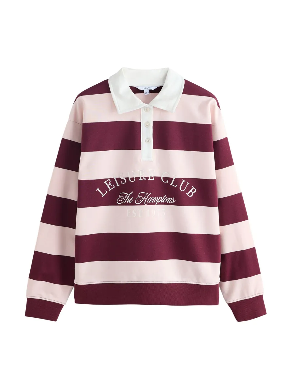 Next Leisure Club felpa rugby donna M a righe