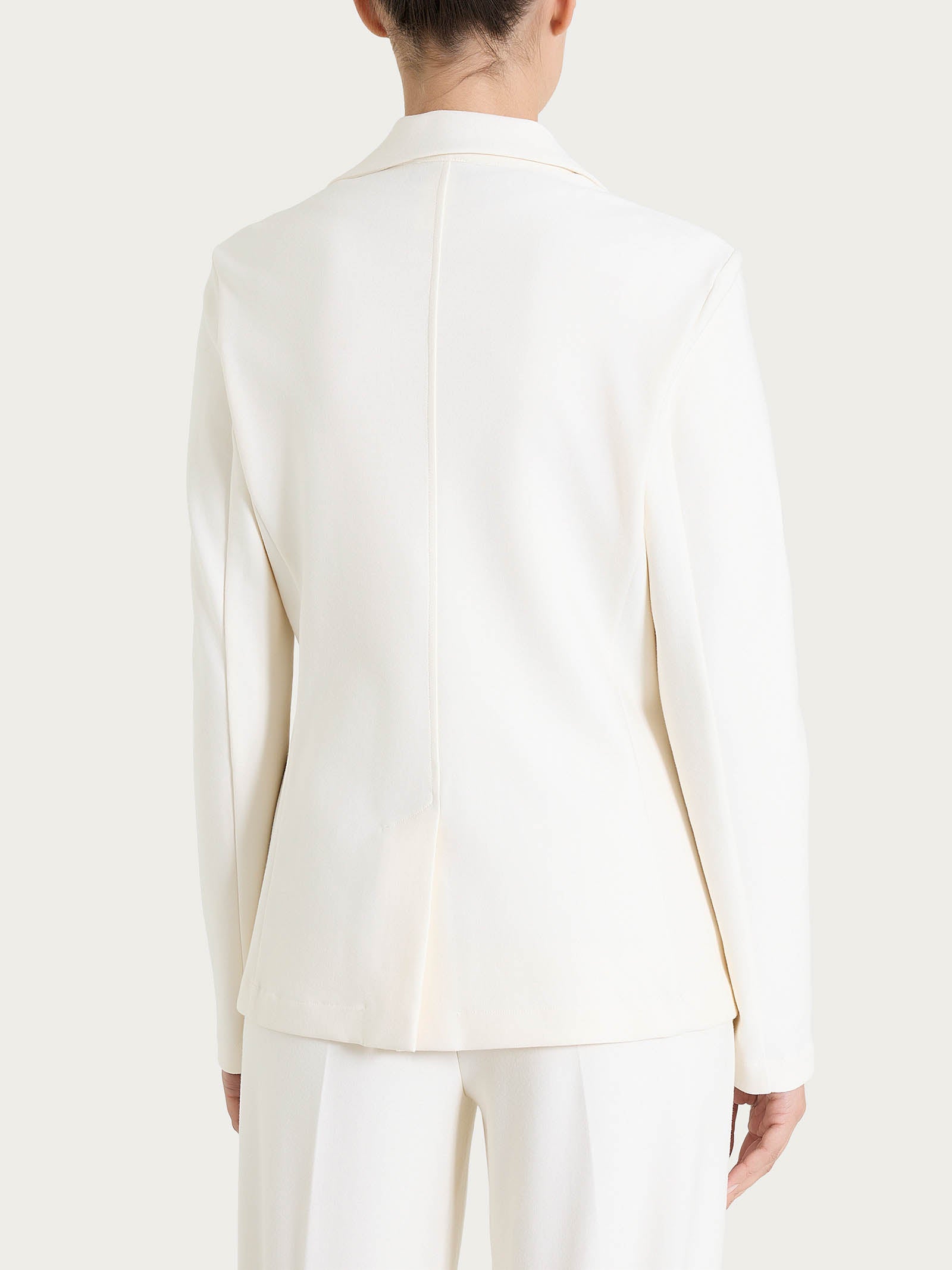 Ragno Compact blazer donna avorio due bottoni