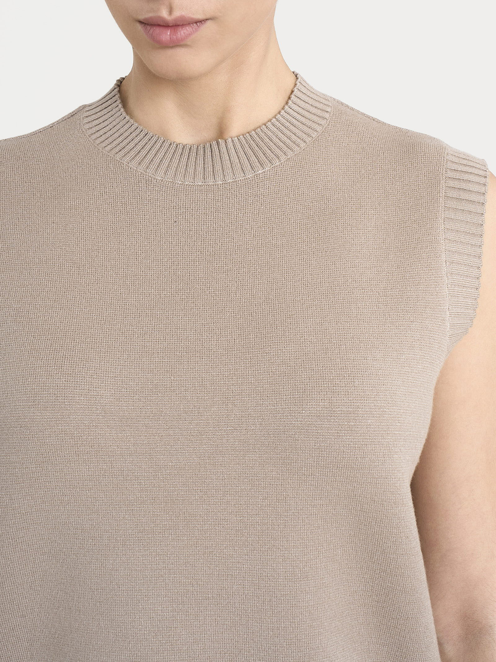 Ragno Super Soft Maglia Smanicata Cammello viscosa