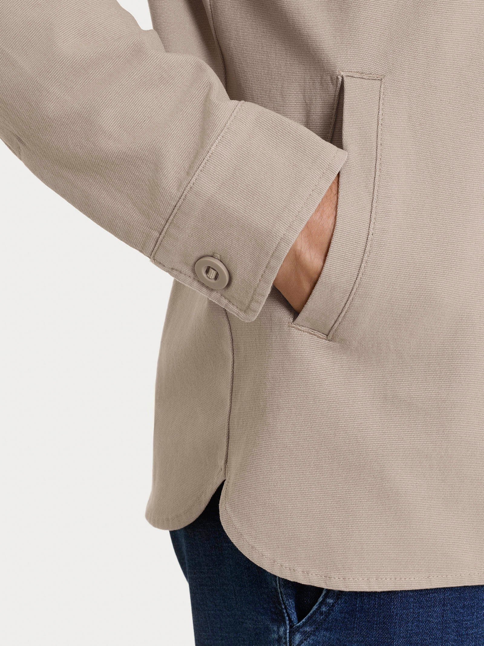 Ragno Compact shacket String Canvas Stretch cotone uomo