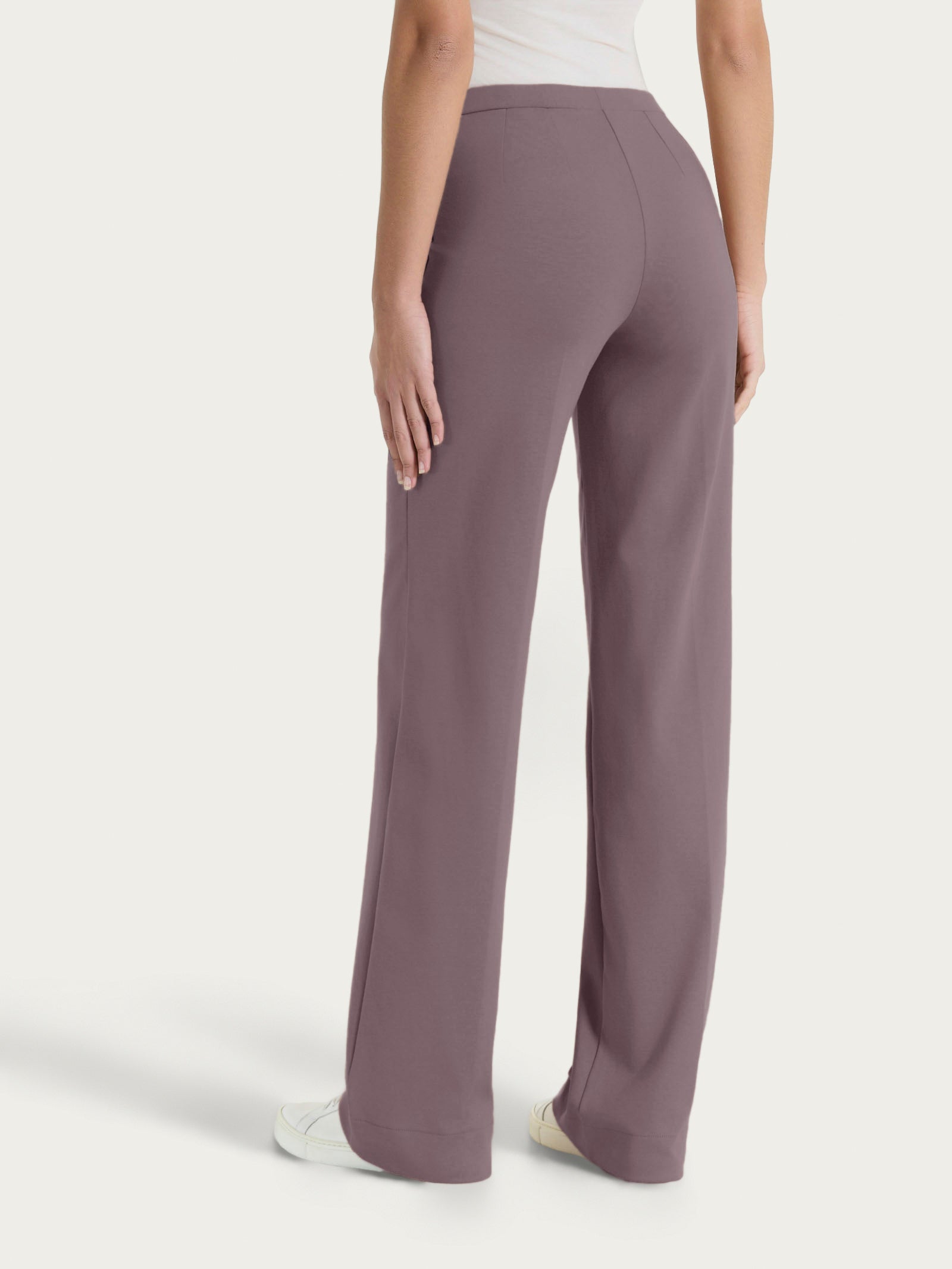 Ragno Compact Light pantalone ampio donna plum truffle wide leg