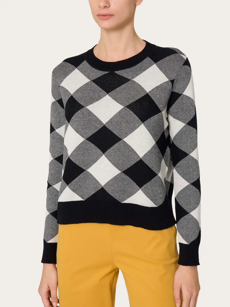 Ragno Winter Cotton maglia girocollo Fant. Nero cotone