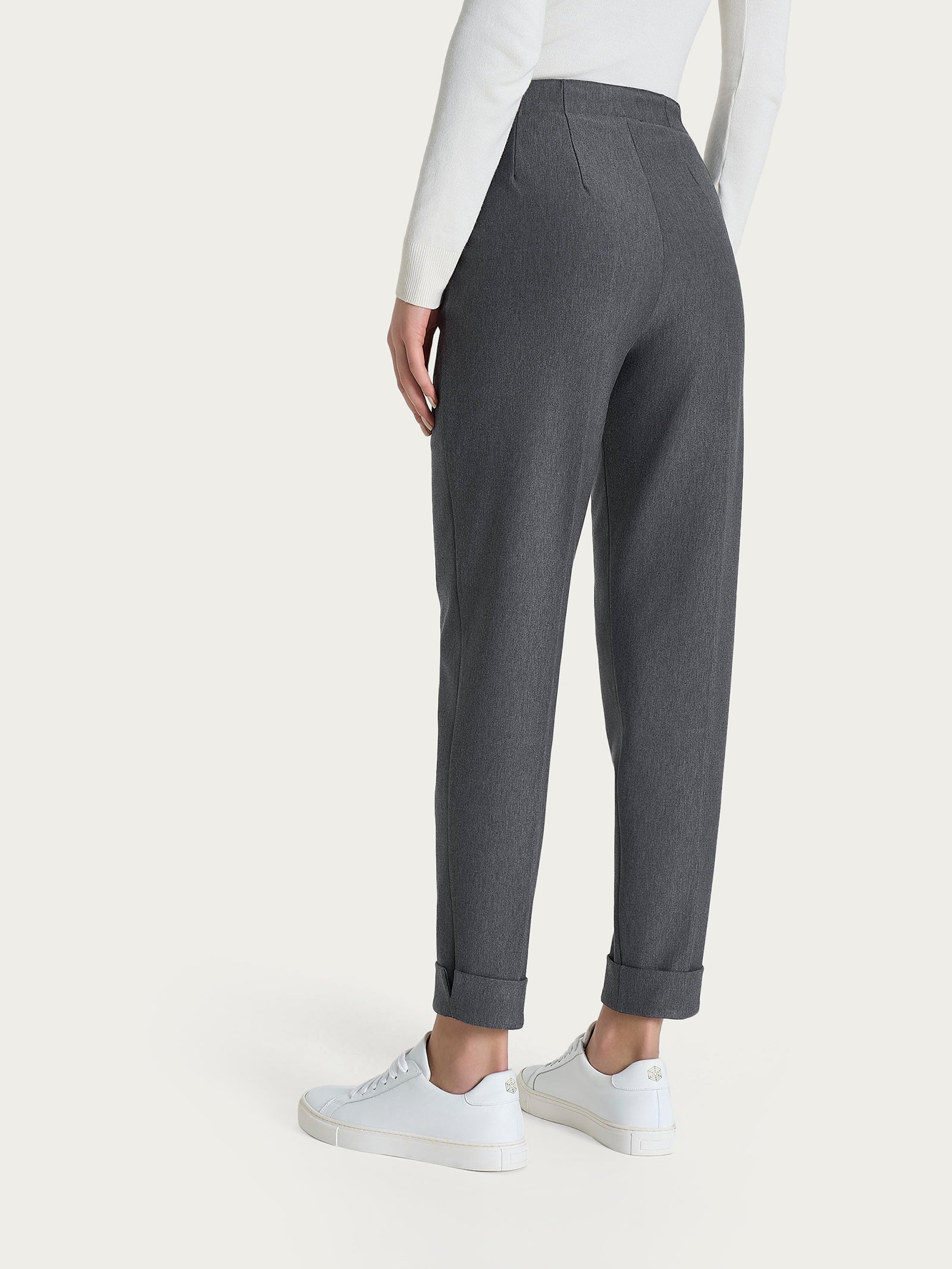 Ragno Compact pantalone carota ardesia con tasche