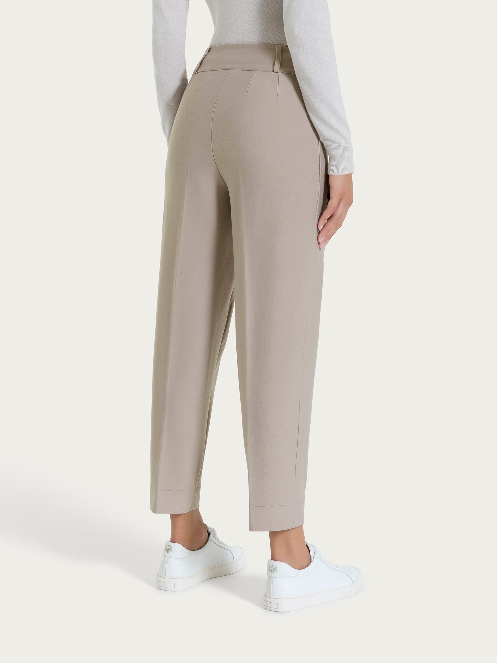 Ragno Compact Pantalone a Carota Tapered String Punto Milano