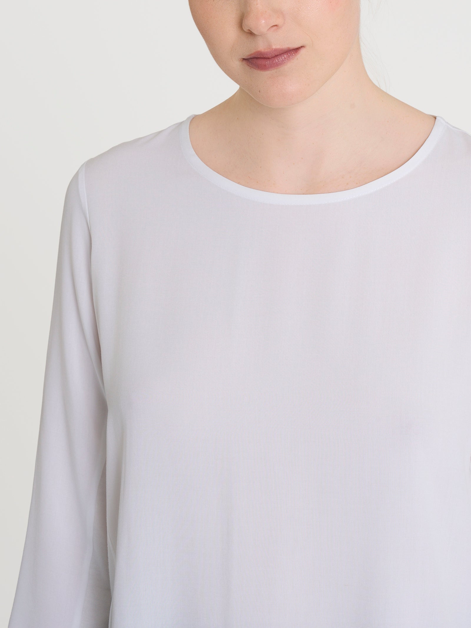 Ragno Viscosa Summer Maglia girocollo 3/4 Bianco