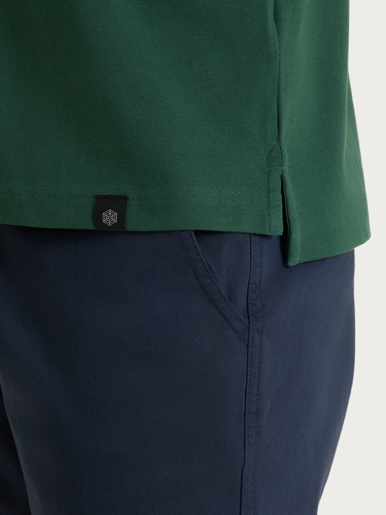 Ragno Eco Cotton Piquet Stretch polo uomo verde Pineneedle