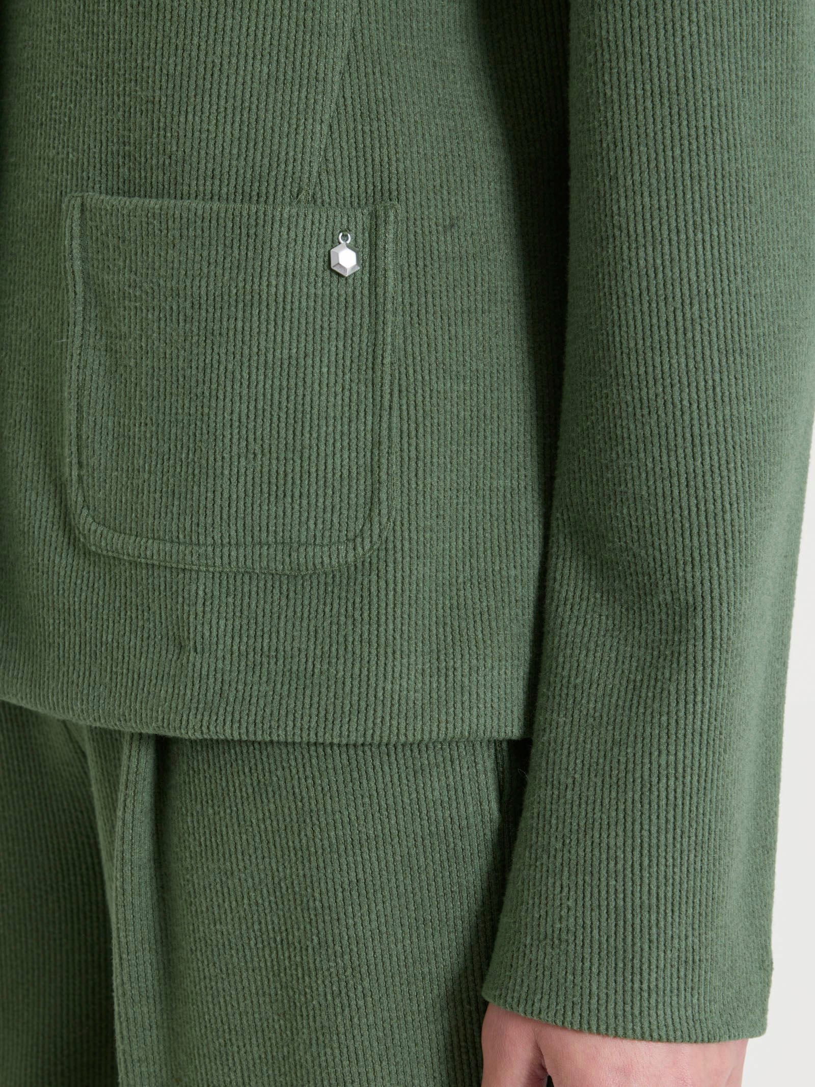 Ragno Velvet Blazer Corto Giacca Bronze Green caldo