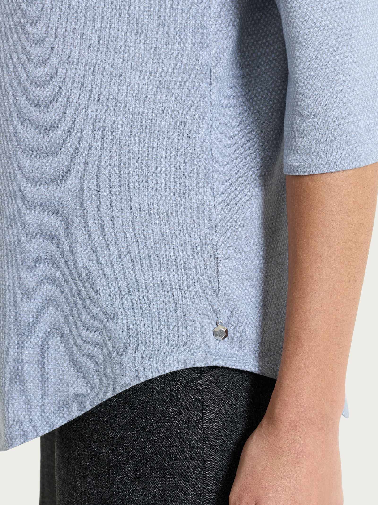 Ragno Viscosa Summer Maglietta barchetta Dusty Blue manica 3/4