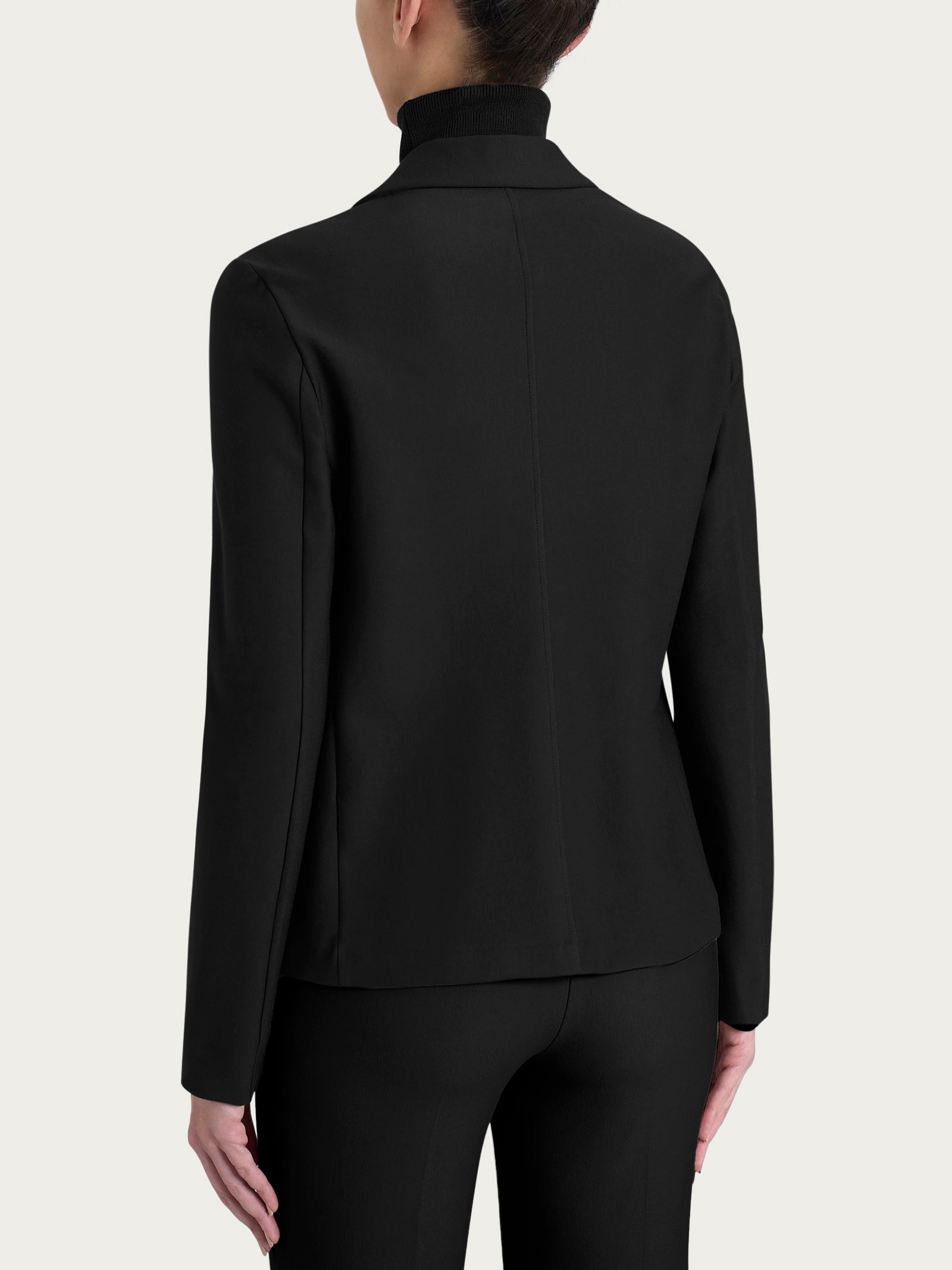 Ragno Compact Blazer Due Bottoni Nero punto Milano
