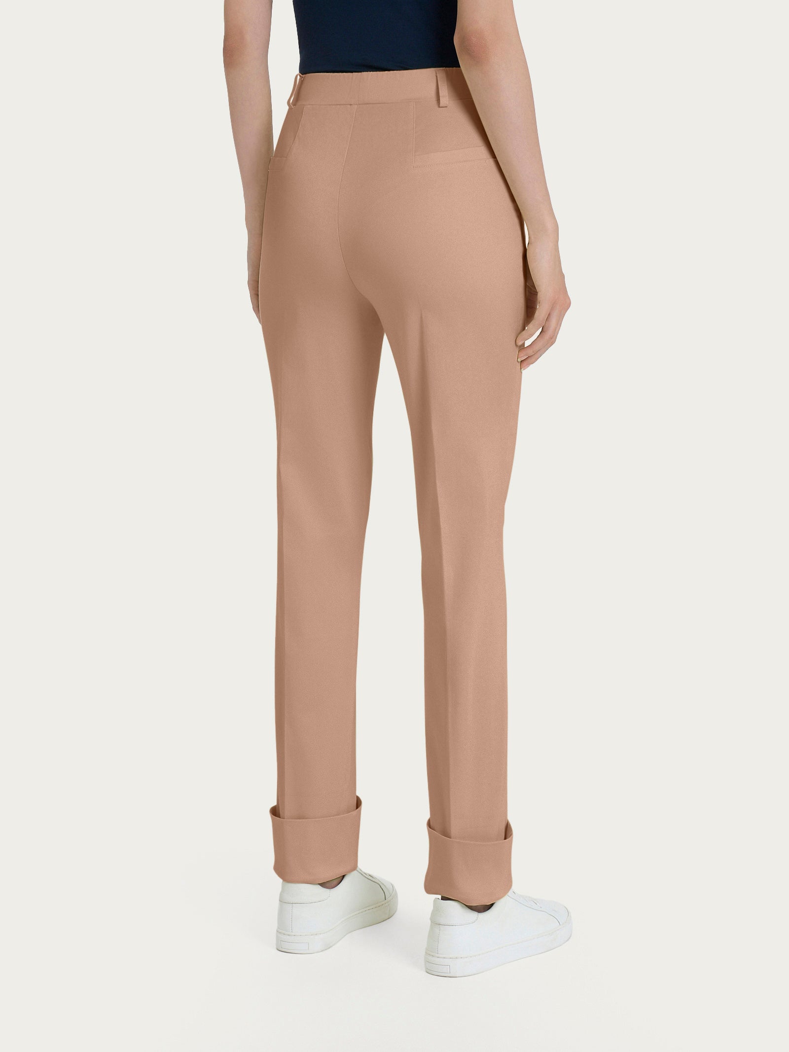 Ragno Satin Power Pantalone straight leg warm taupe