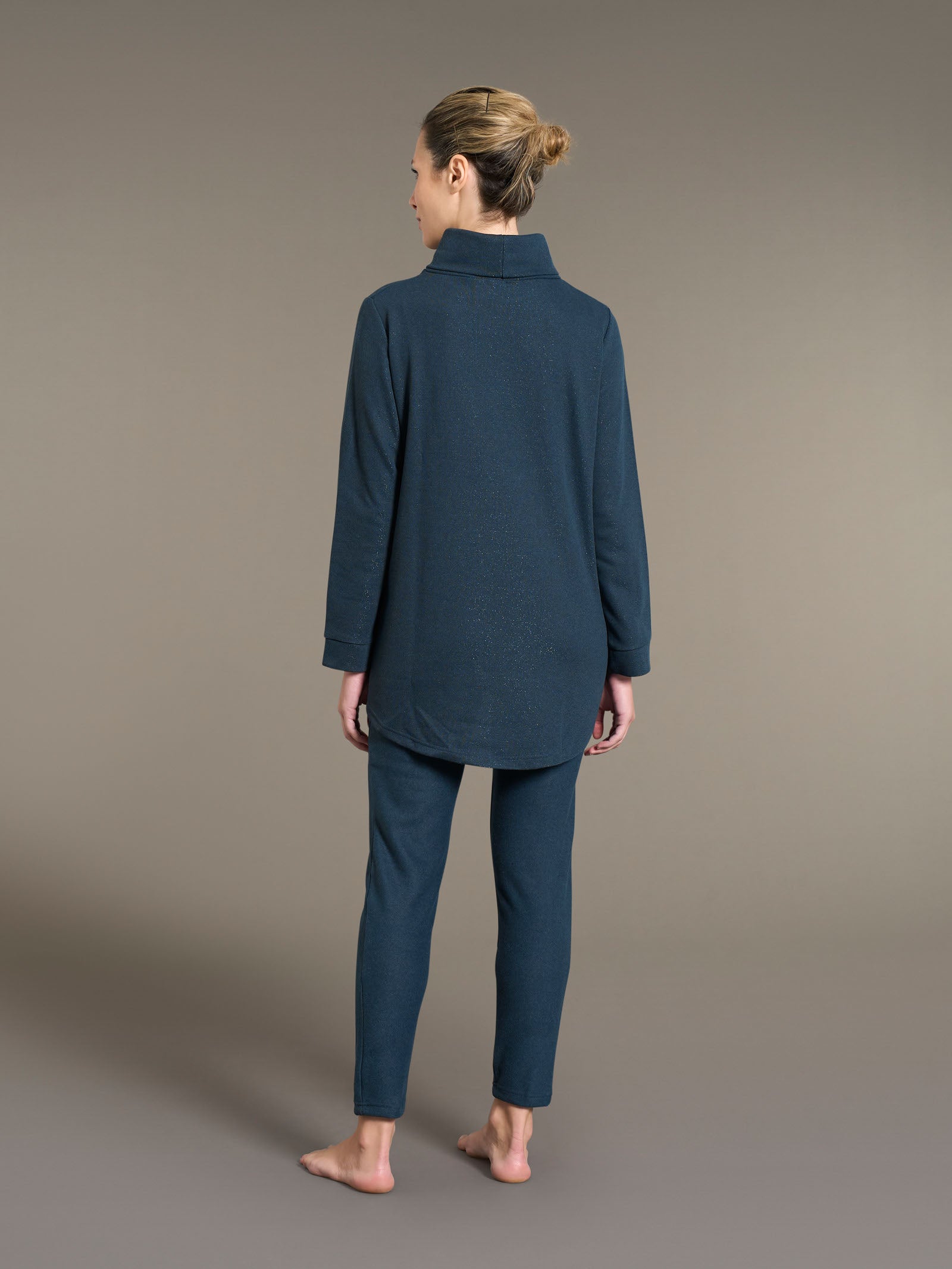 Ragno Sweet Emotion pigiama lungo cotone blu Reflecting Pond