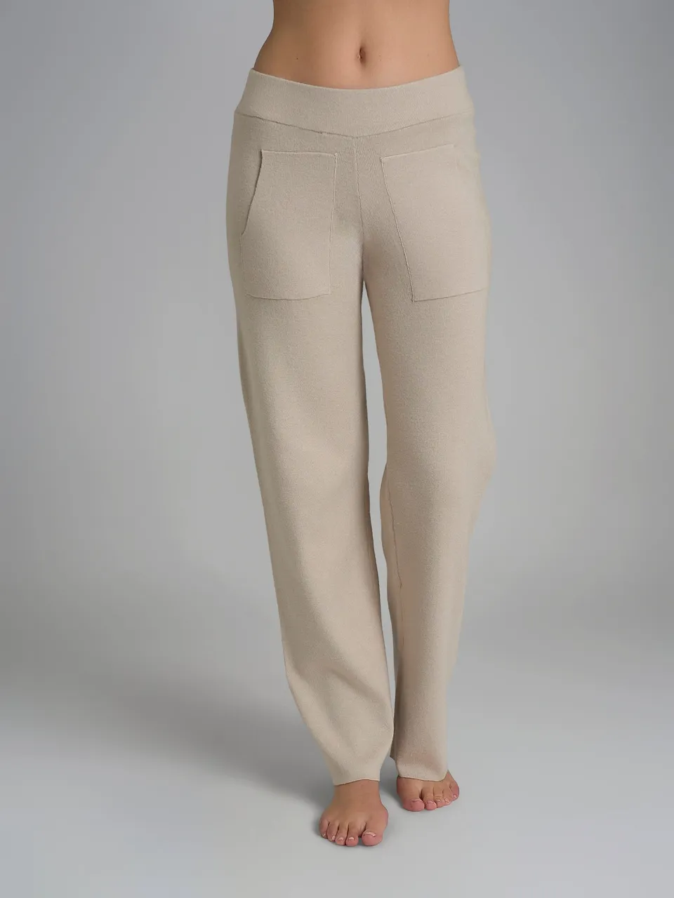 Ragno Homewear The Wide Leg pantalone Champignon Super Soft