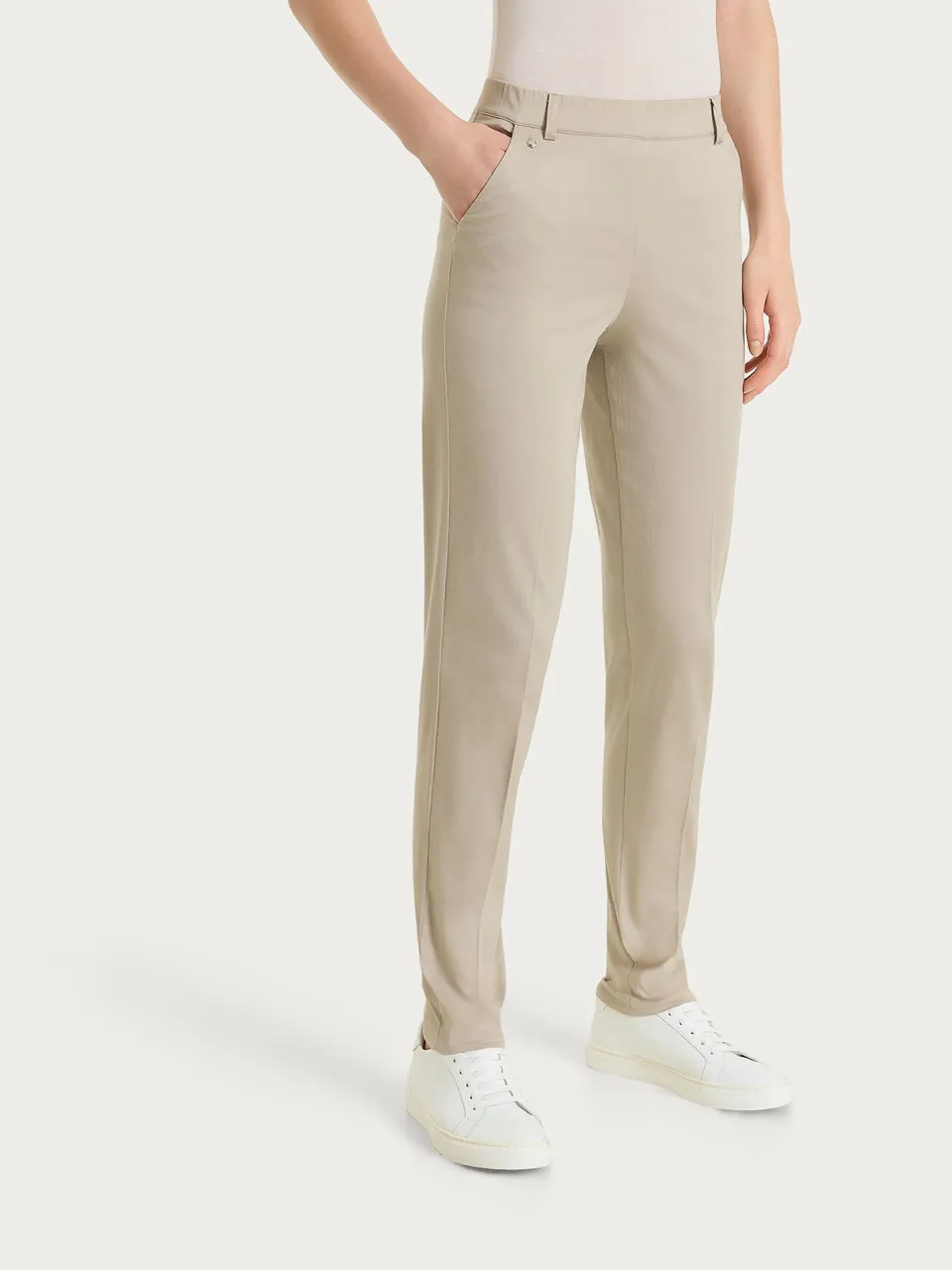 Ragno Satin Power Pantalone Chino Slim Crockery cotone