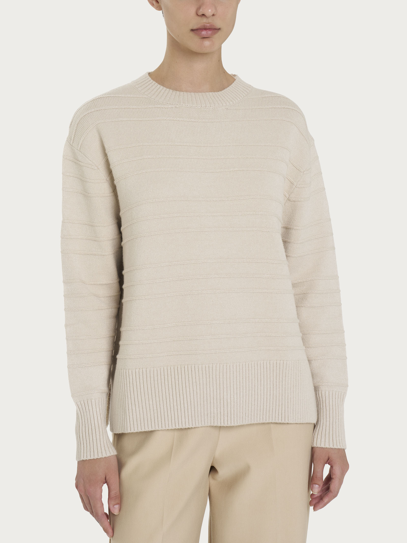 Ragno SL Girocollo maglia super soft champignon calda