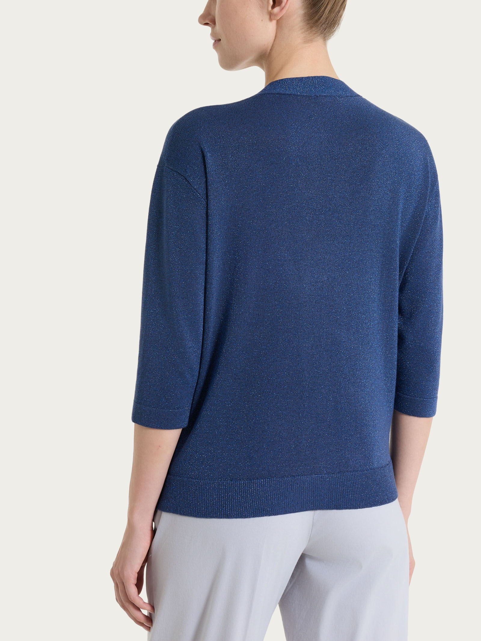 Ragno Summertime Lurex cardigan bottoni Oceana