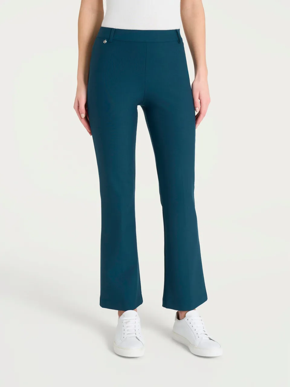Ragno Compact Pantalone Flare Caviglia Blu Pond