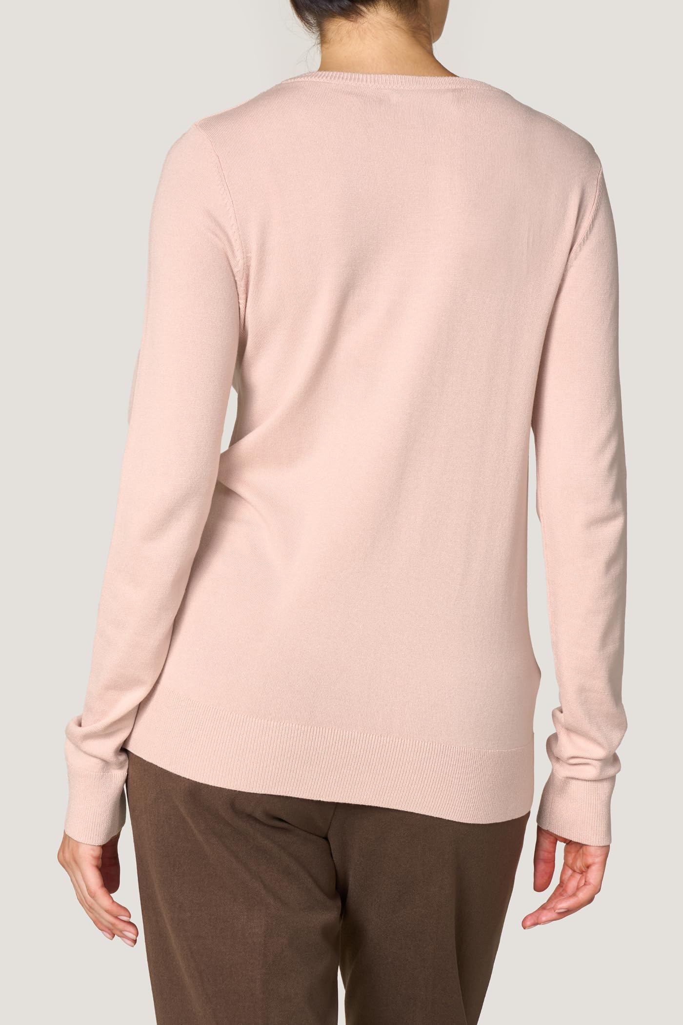 Goldenpoint Rasata Girocollo Maglia Manica Lunga Misto Viscosa