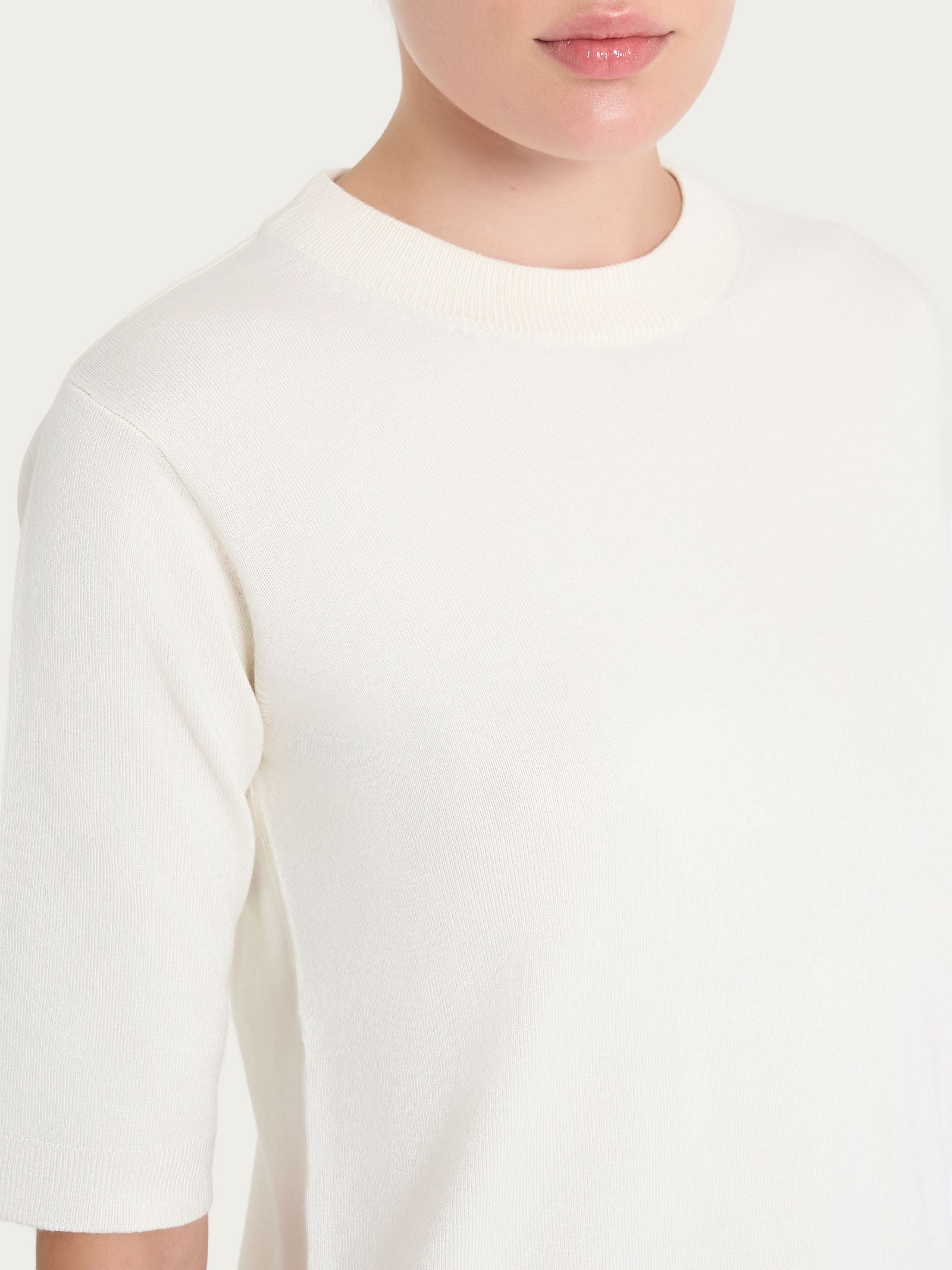 Ragno Four Seasons maglia manica corta avorio viscosa