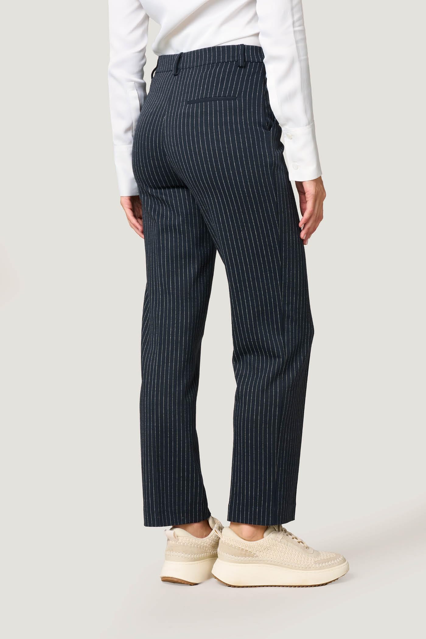 Goldenpoint Straight Pinstripes pantaloni donna gessati