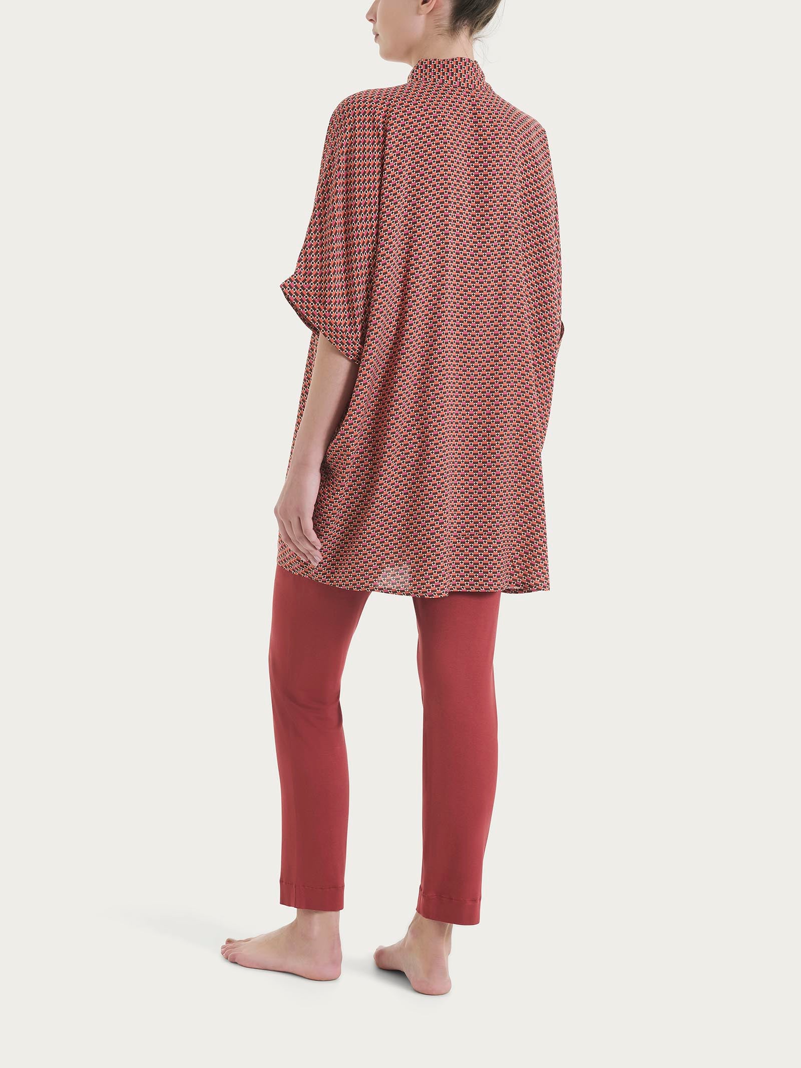 Ragno EcoSeta Chemisier Kimono Fantasia abito spice route mare