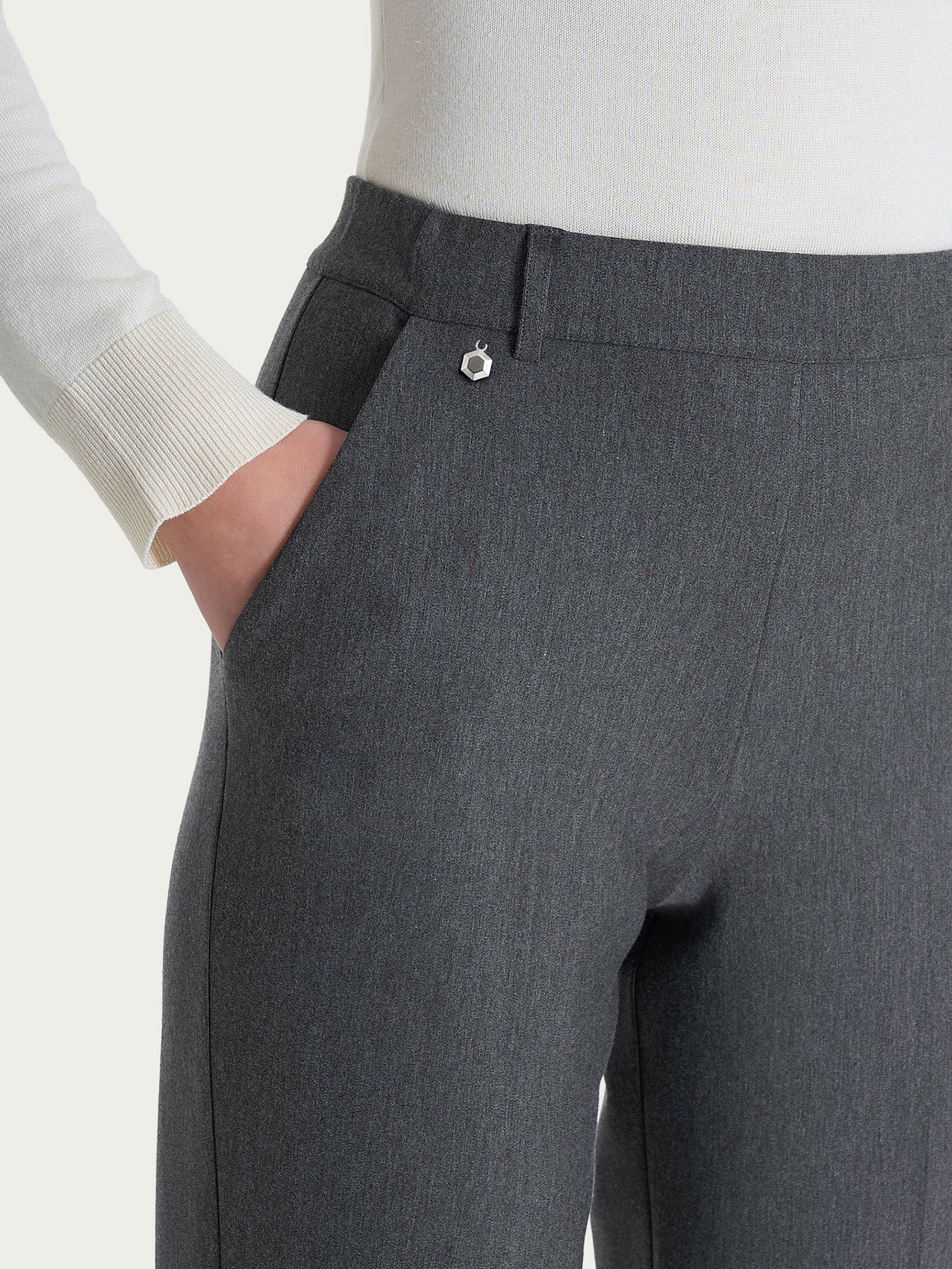 Ragno Compact The Chino pantalone Ardesia Mel. slim