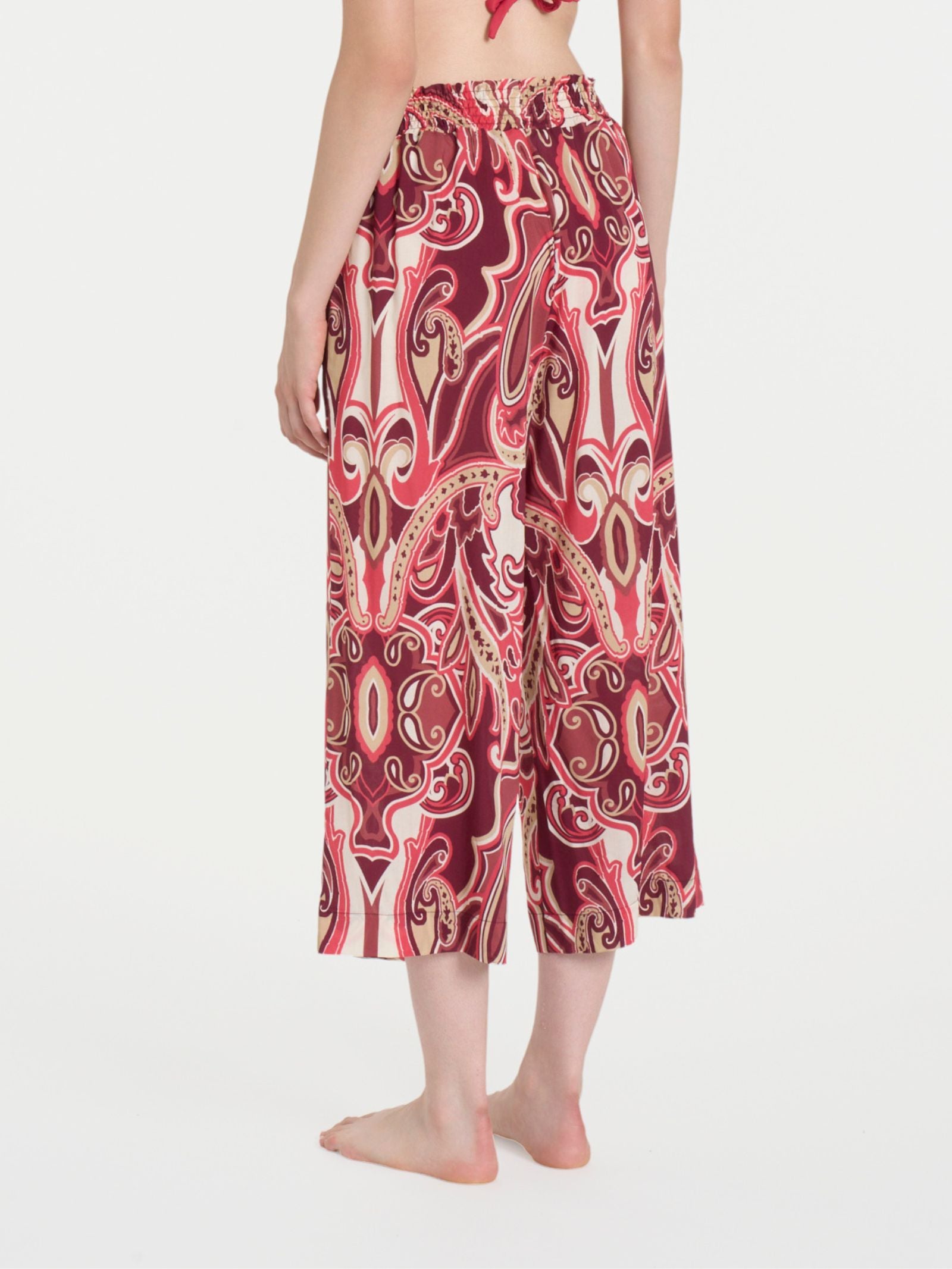 Ragno EcoSeta pantalone pinocchietto Rasperry Wine