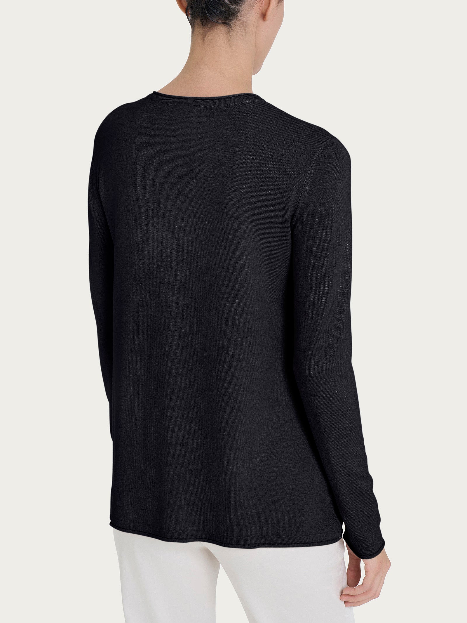Ragno Summertime Cardigan aperto con bottoni nero
