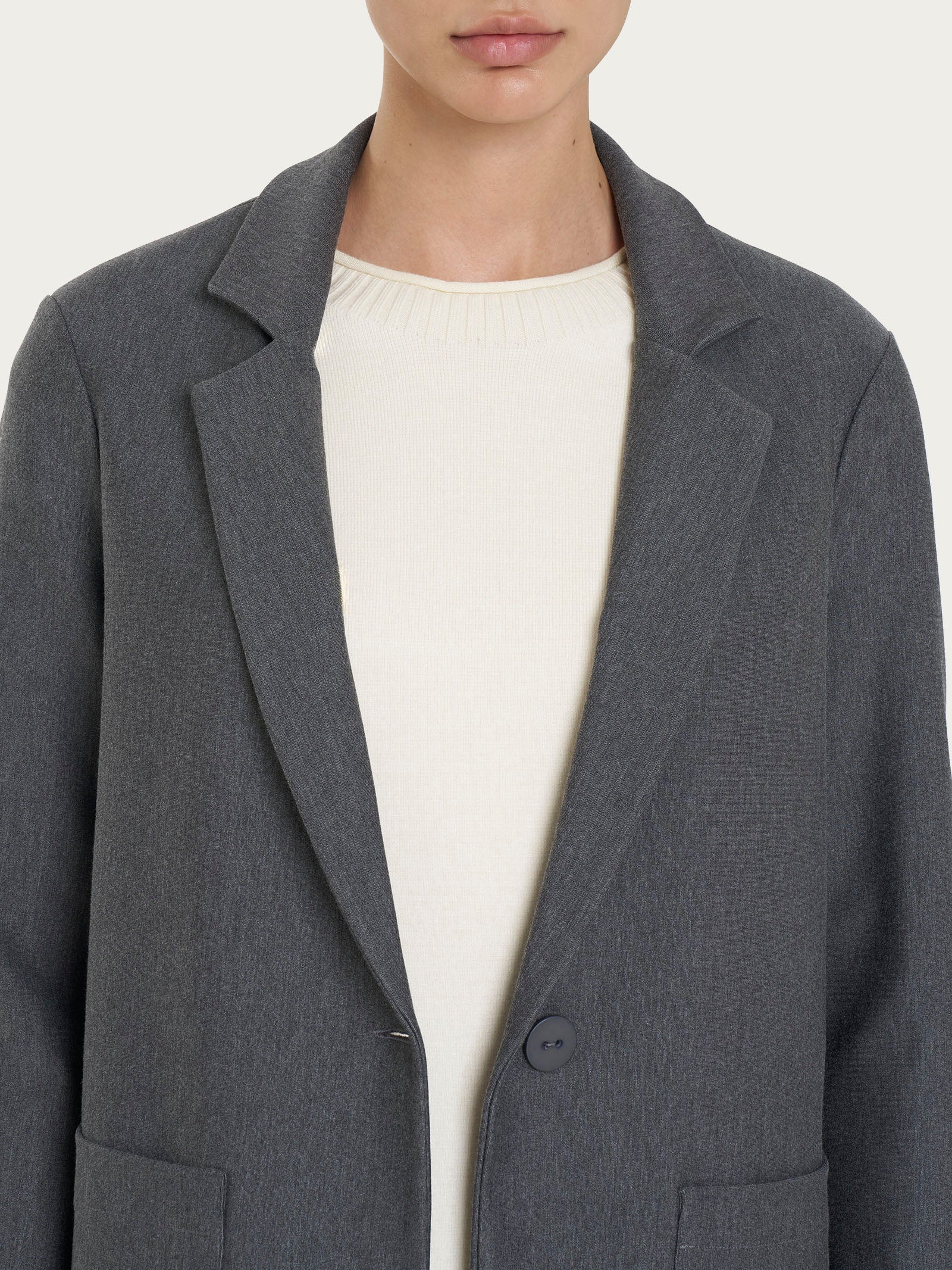 Ragno Compact blazer destrutturato ardesia melange