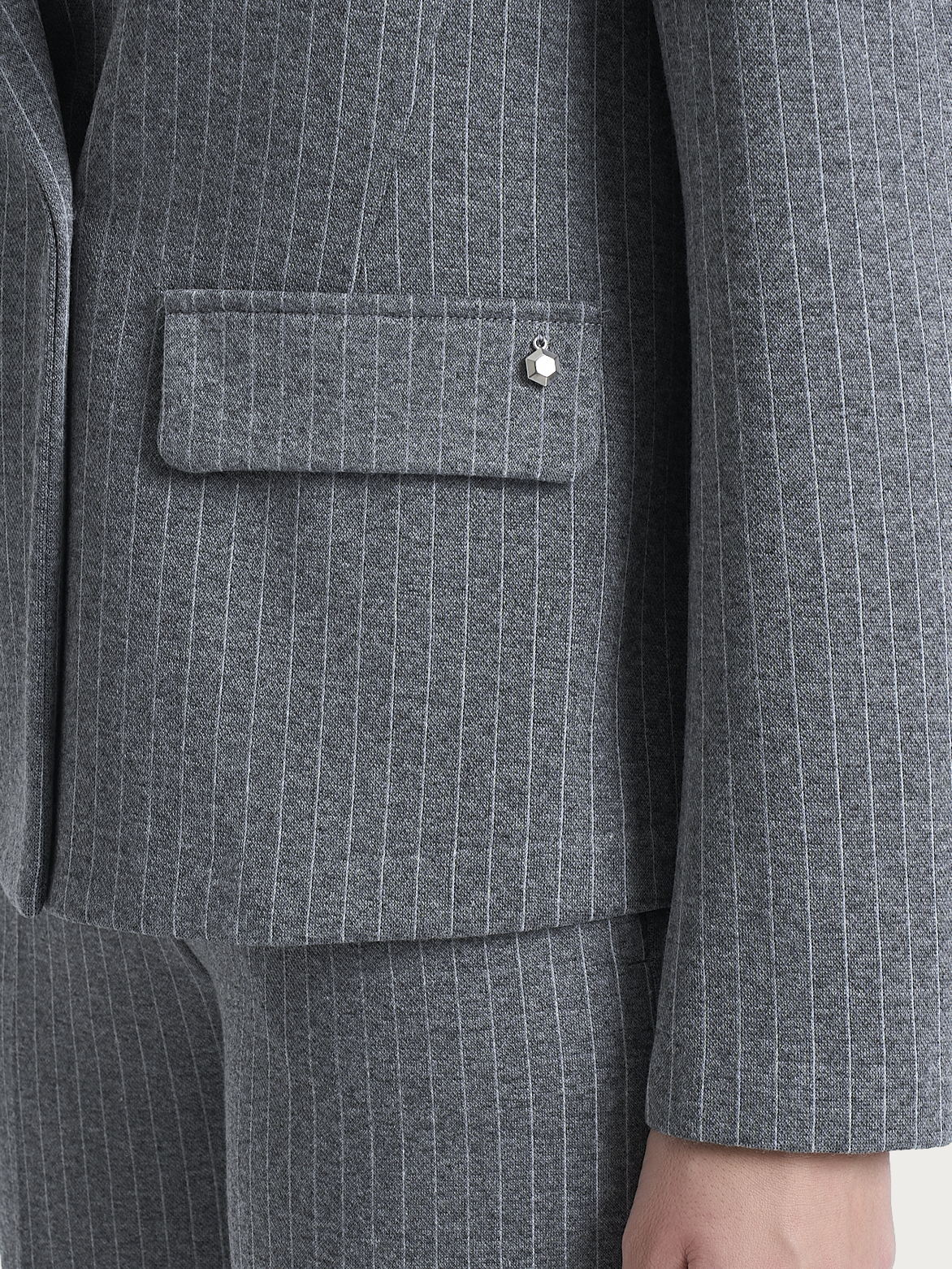 Ragno SL blazer gessato doppio petto Ardesia Eco Jacquard