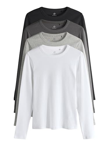 Geo Next The Set magliette coste donna maniche lunghe 4 pezzi