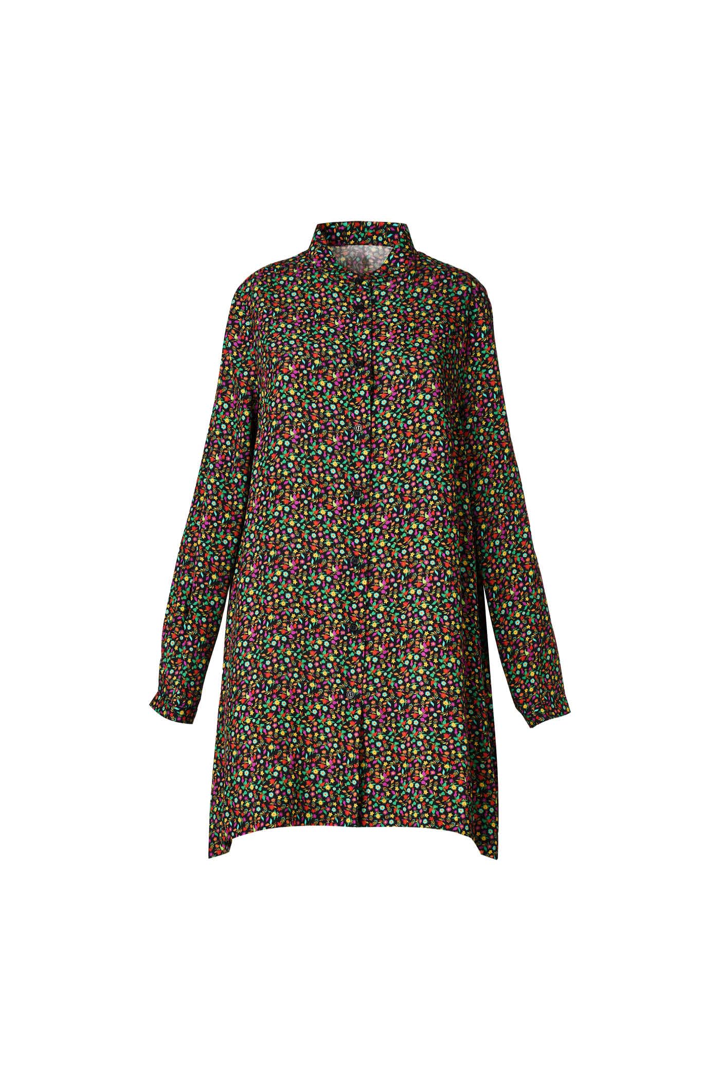 Goldenpoint Wonderland camicia copricostume viscosa floreale