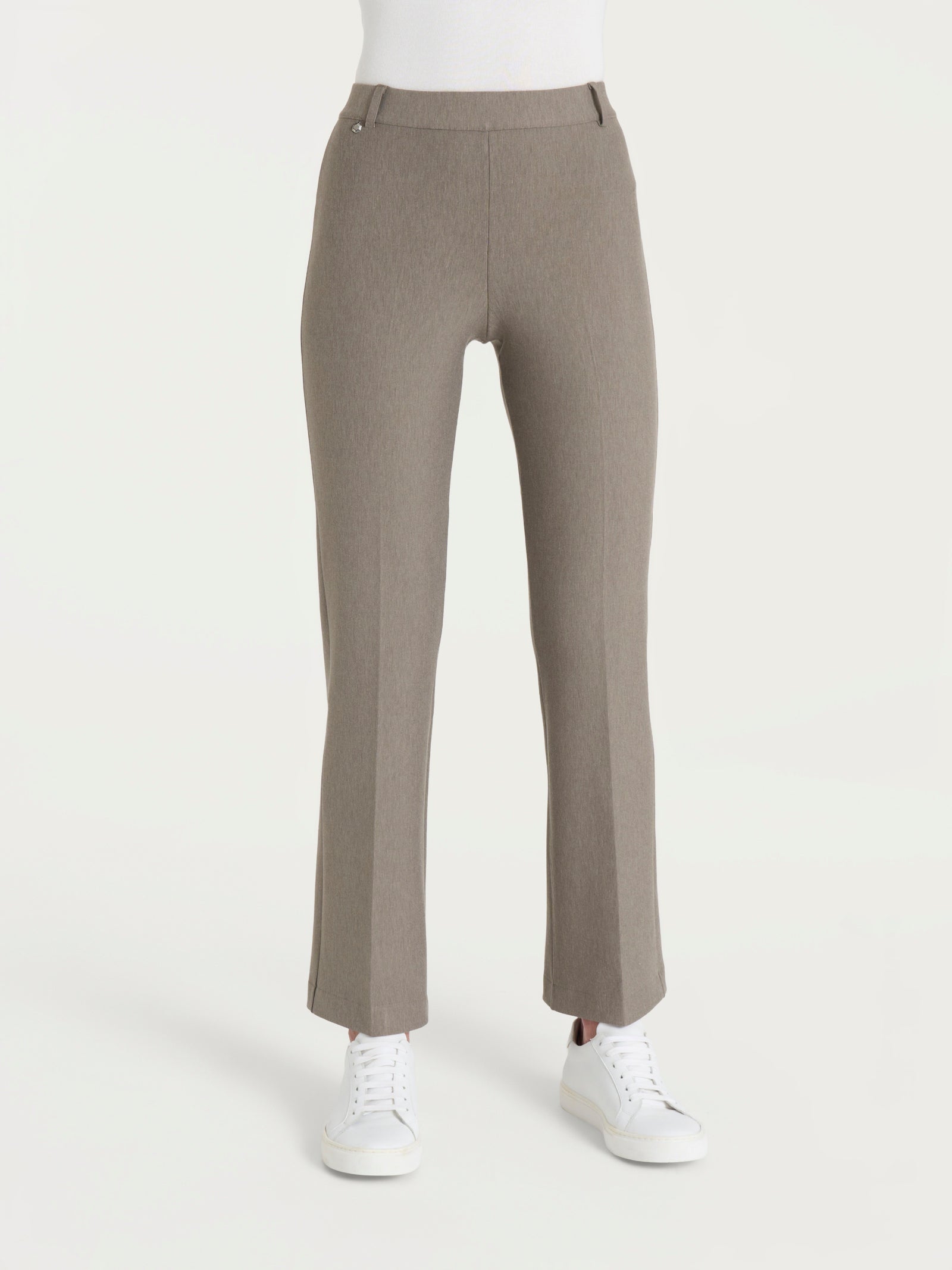 Ragno Compact pantalone flare glace melange caviglia
