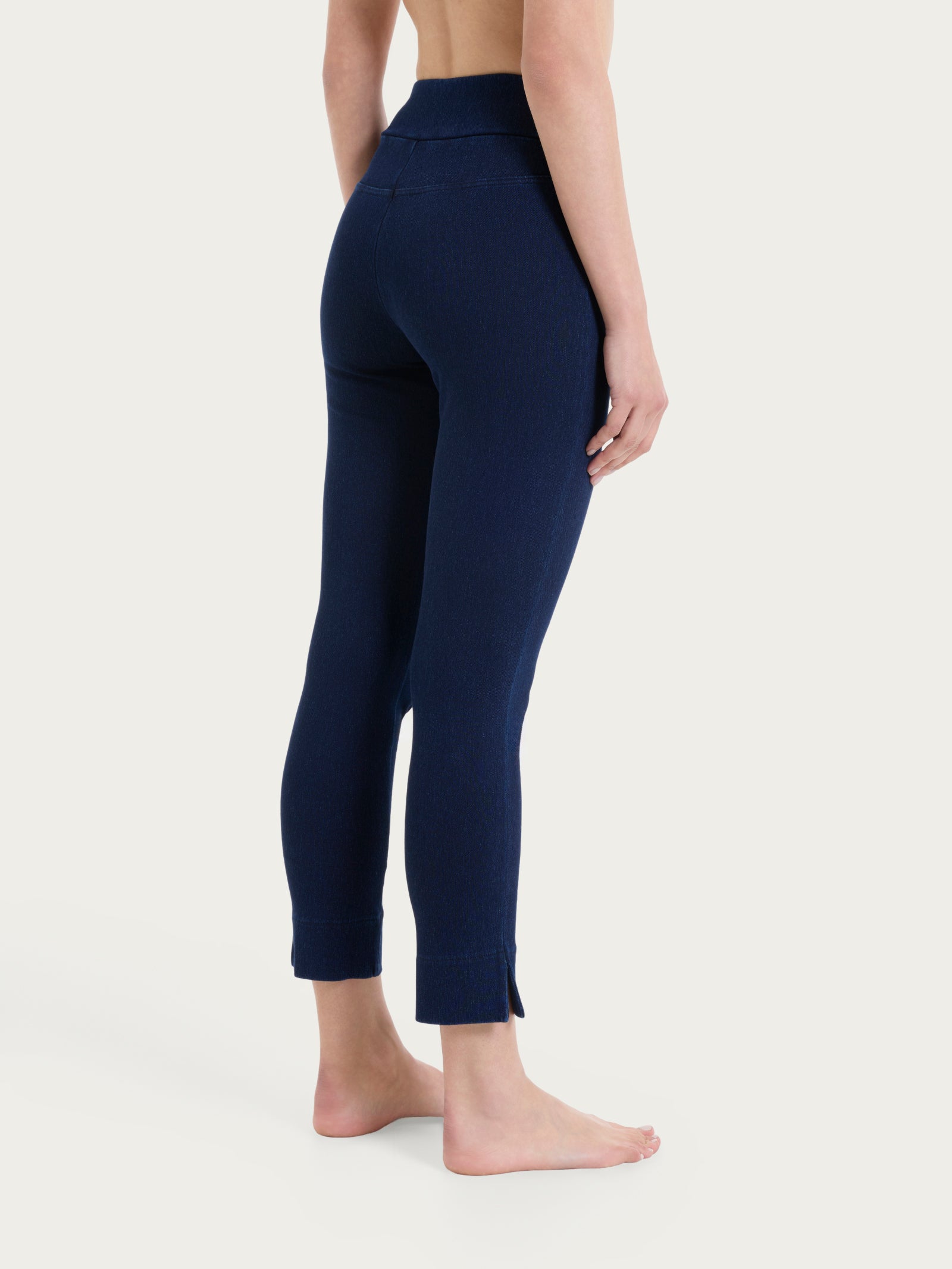Ragno beYOUtiful leggings capri bleu in maglia denim