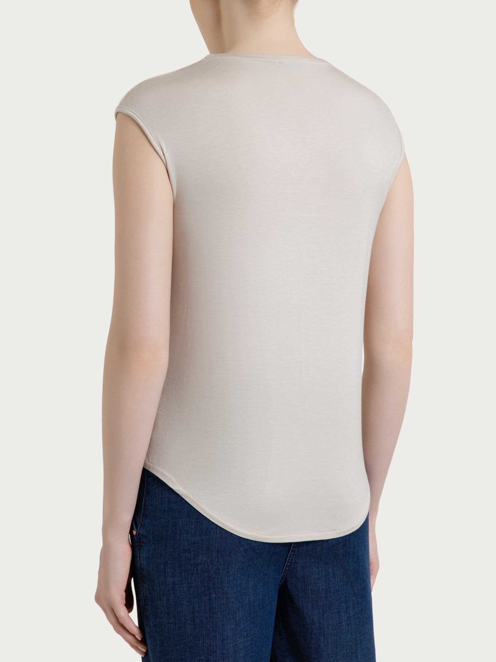 Ragno Viscosa Summer maglietta scollo V Champignon manica kimono