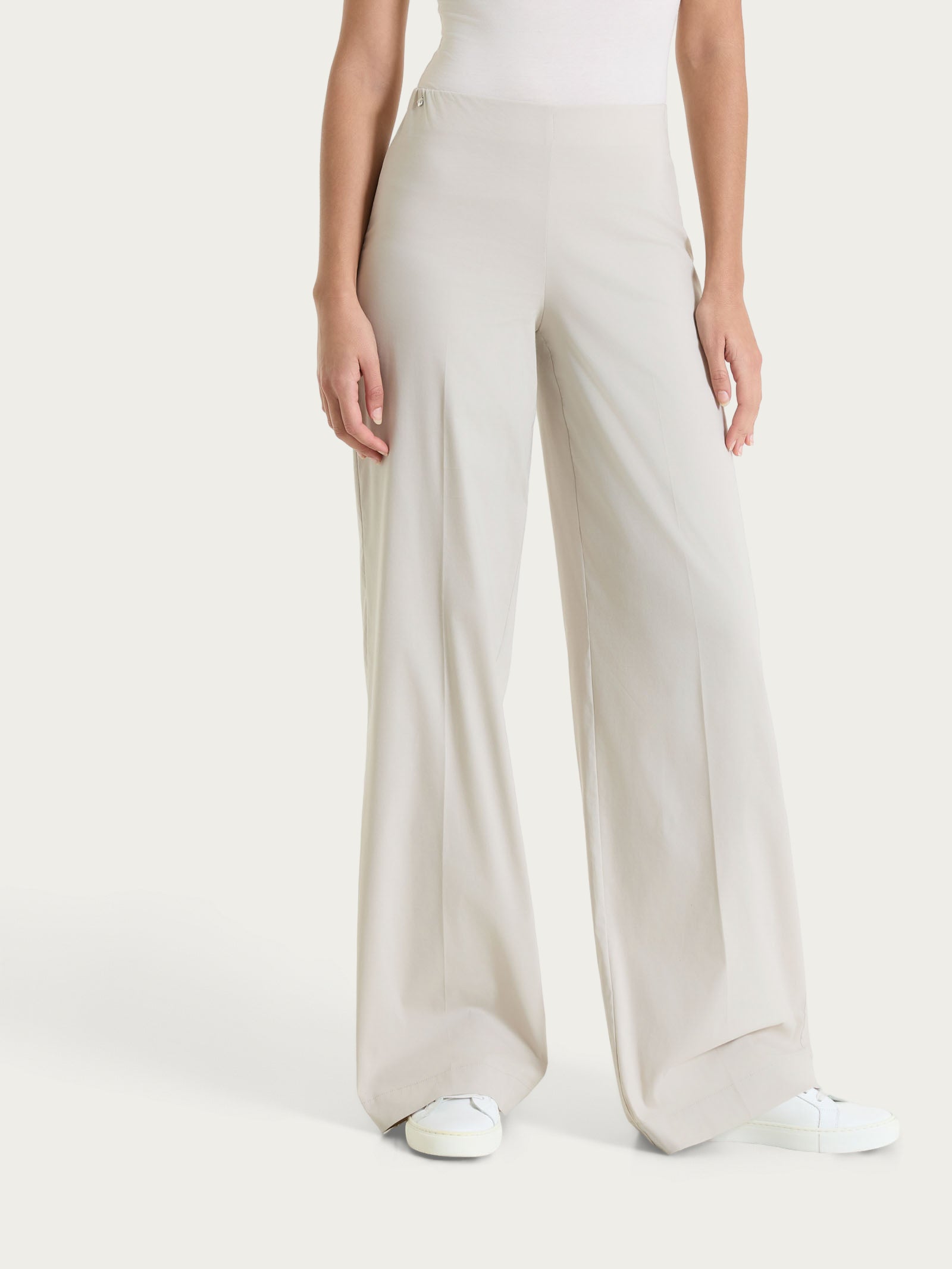 Ragno Super Fresh pantalone palazzo Champignon leggero